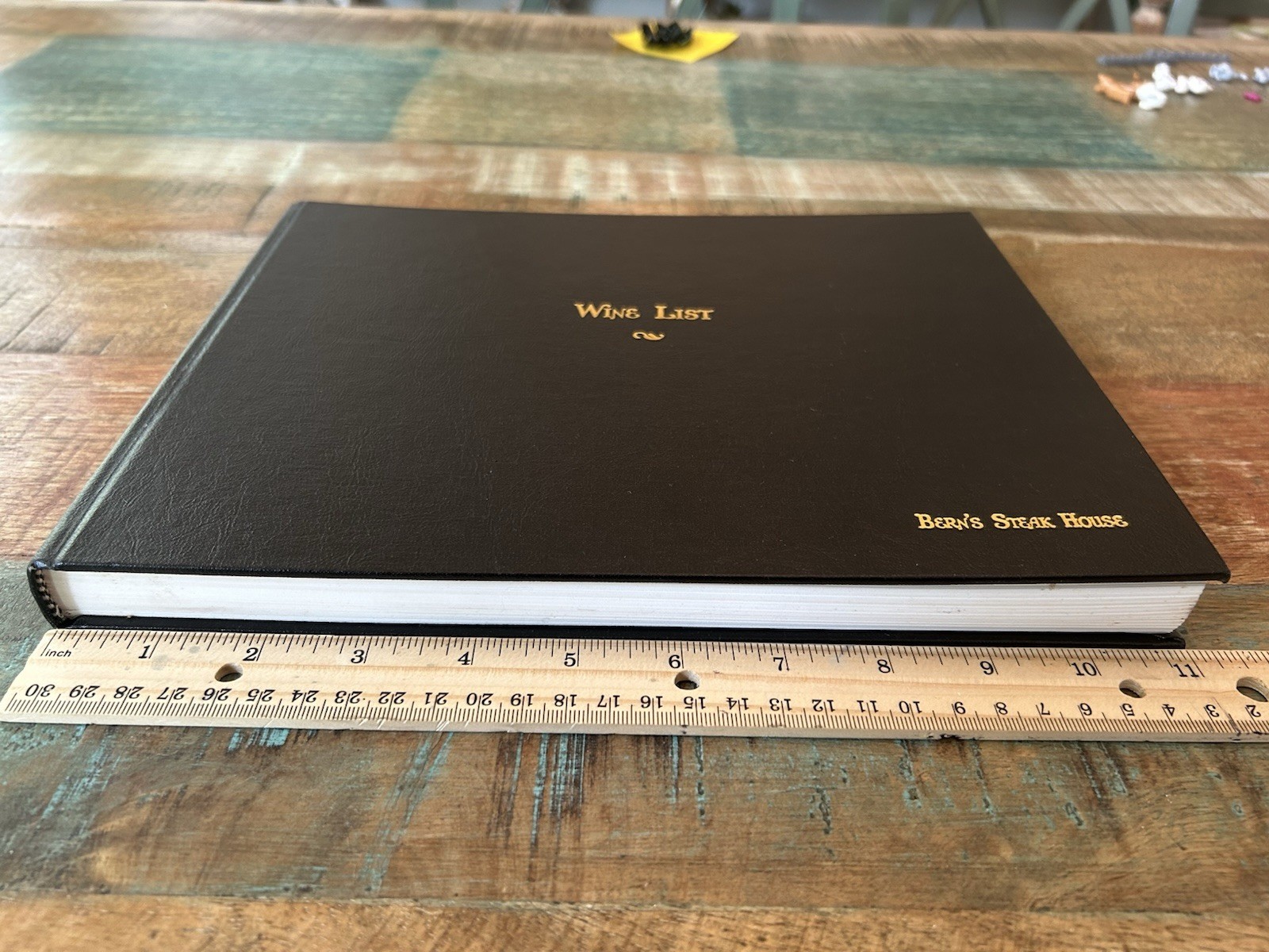 Bern’s Steak House Wine List Hardcover Book 1994~46th Edition Vintage Tampa FL