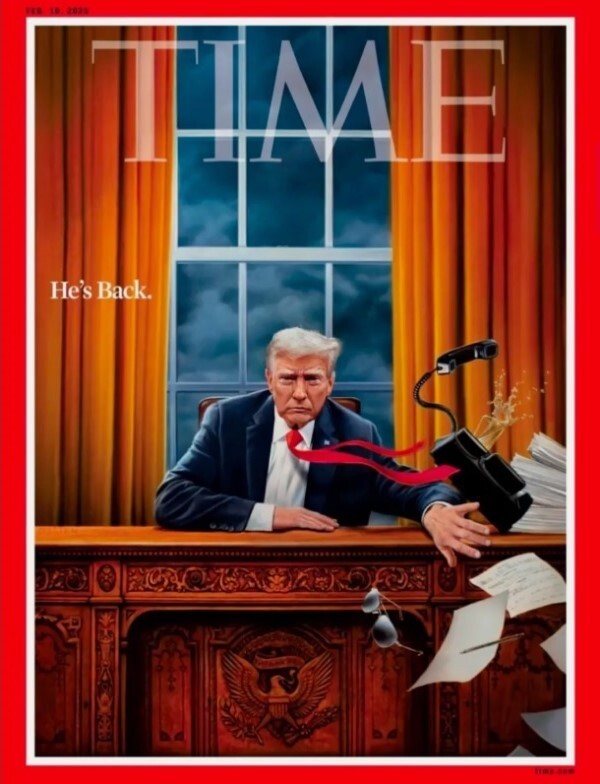 Time Magazine – President Trump Inauguration – He’s Back – Brand New