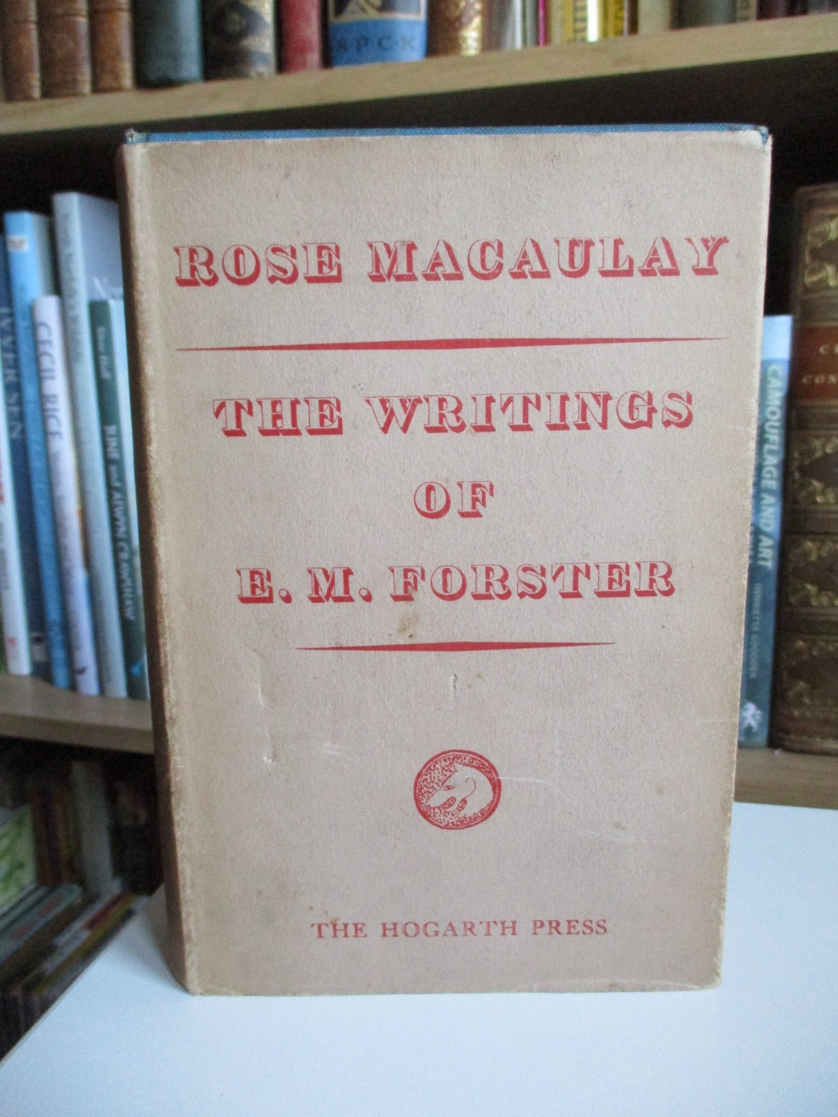 1938 1st THE WRITINGS OF E. M. FORSTER Rose Macaulay HOGARTH PRESS Hardback D/J