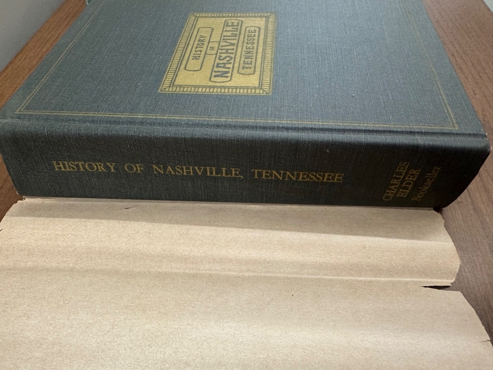 HISTORY OF NASHVILLE, TENNESSEE Charles Elder 1970 Facsimile of 1890 Ed #382