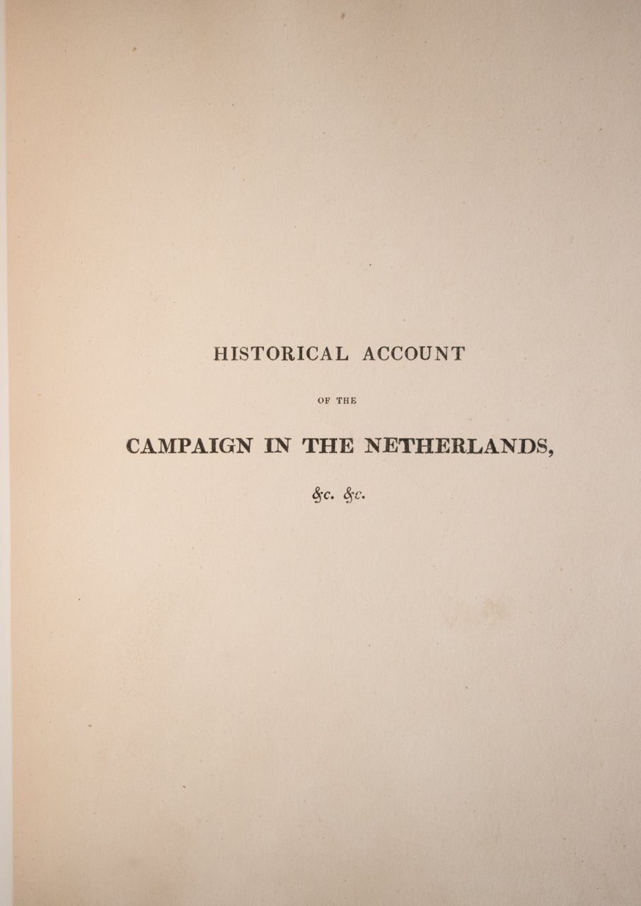 1817 The Battle of Waterloo Bound by Riviere Color Plates First Edition 12″ Tall