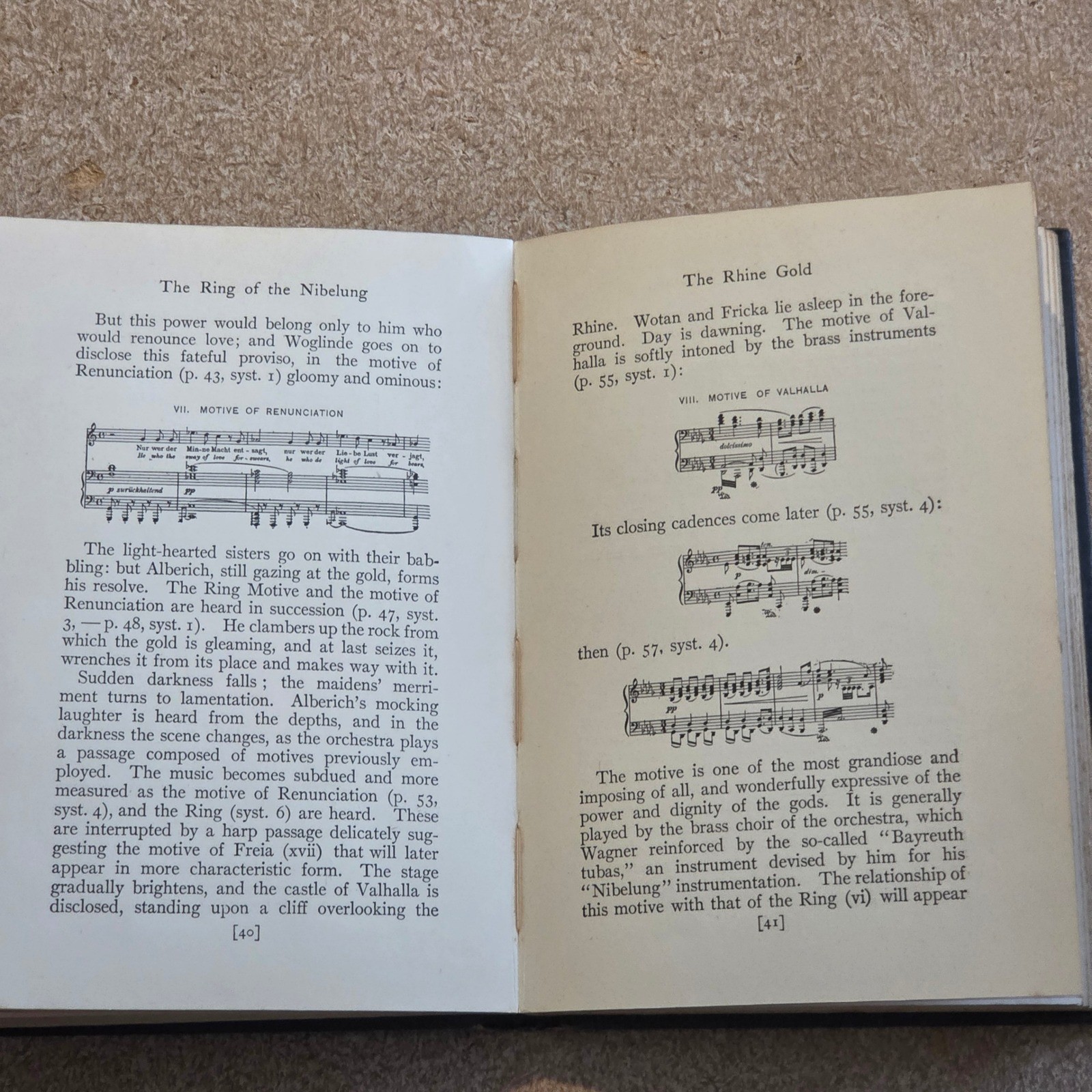 Oliver Ditson A Guide to The Ring of the Nibelung Richard Aldrich 1905 Blue Gilt