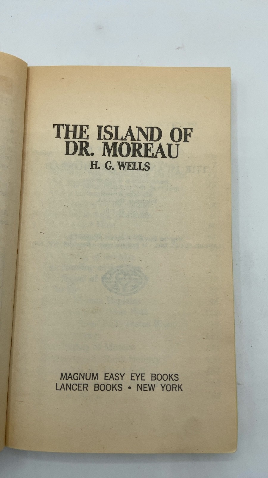 The Island of Dr. Moreau H. G. Wells Hardcover 1968