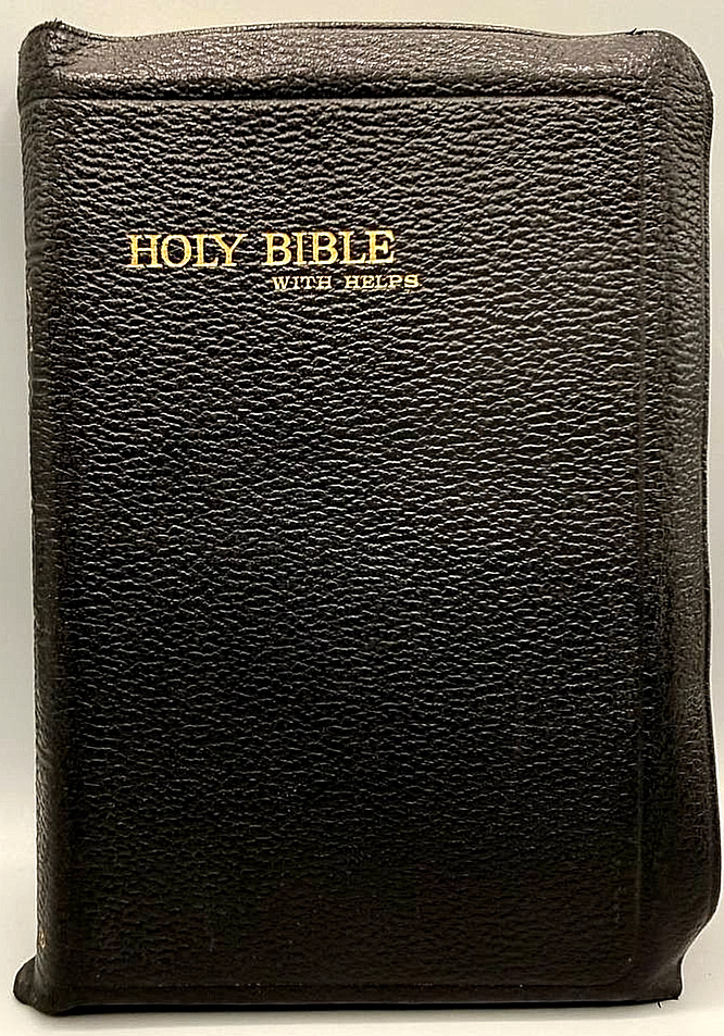 1941 Holy Bible KJV Judson Press Illustrated Inscribed Manette WA Good condition