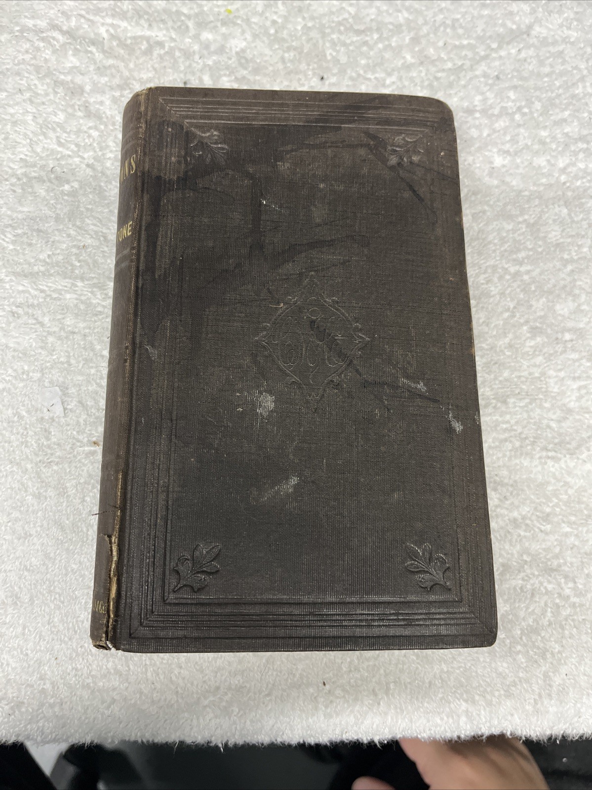 Vintage 1854 Thomas T. Stone Sermons Hardcover Book Crosby Nichols & Co