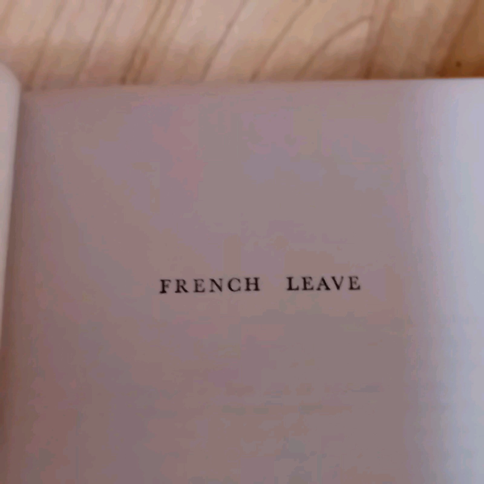 P.G Wodehouse French Leave First Edition 1955 Published Herbert Jenkins Hardback