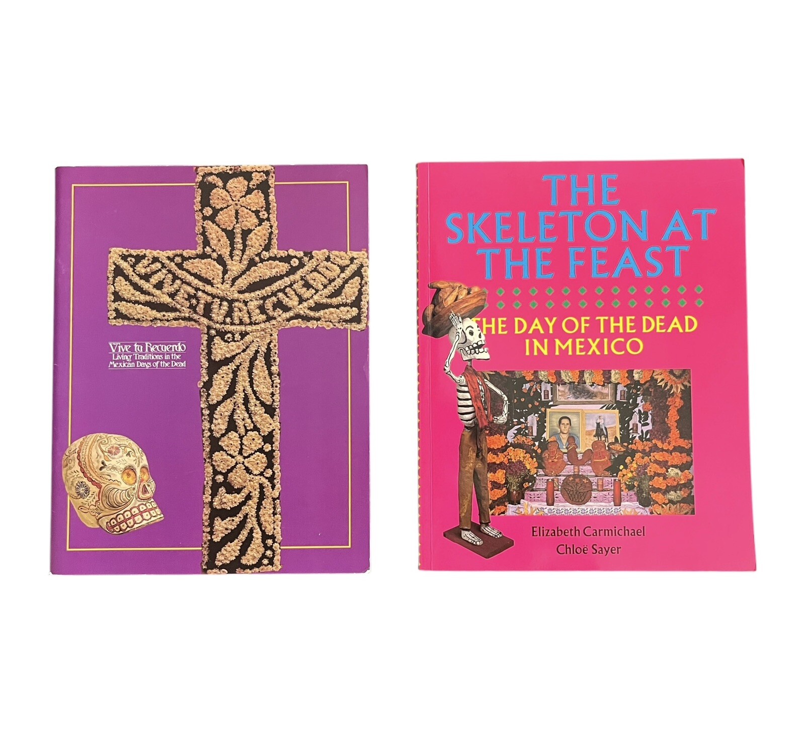 Day of the Dead Mexico Vintage Book Lot Skeleton at the Feast UCLA Monograph