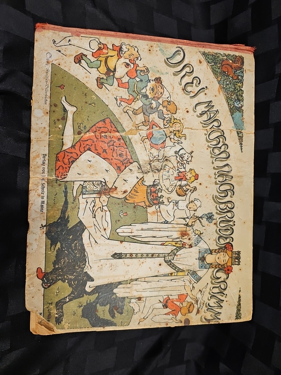 Scholz Künstler-Bilderbücher -drei Märchen nach Brüder Grimm -Verlag Scholz-1904
