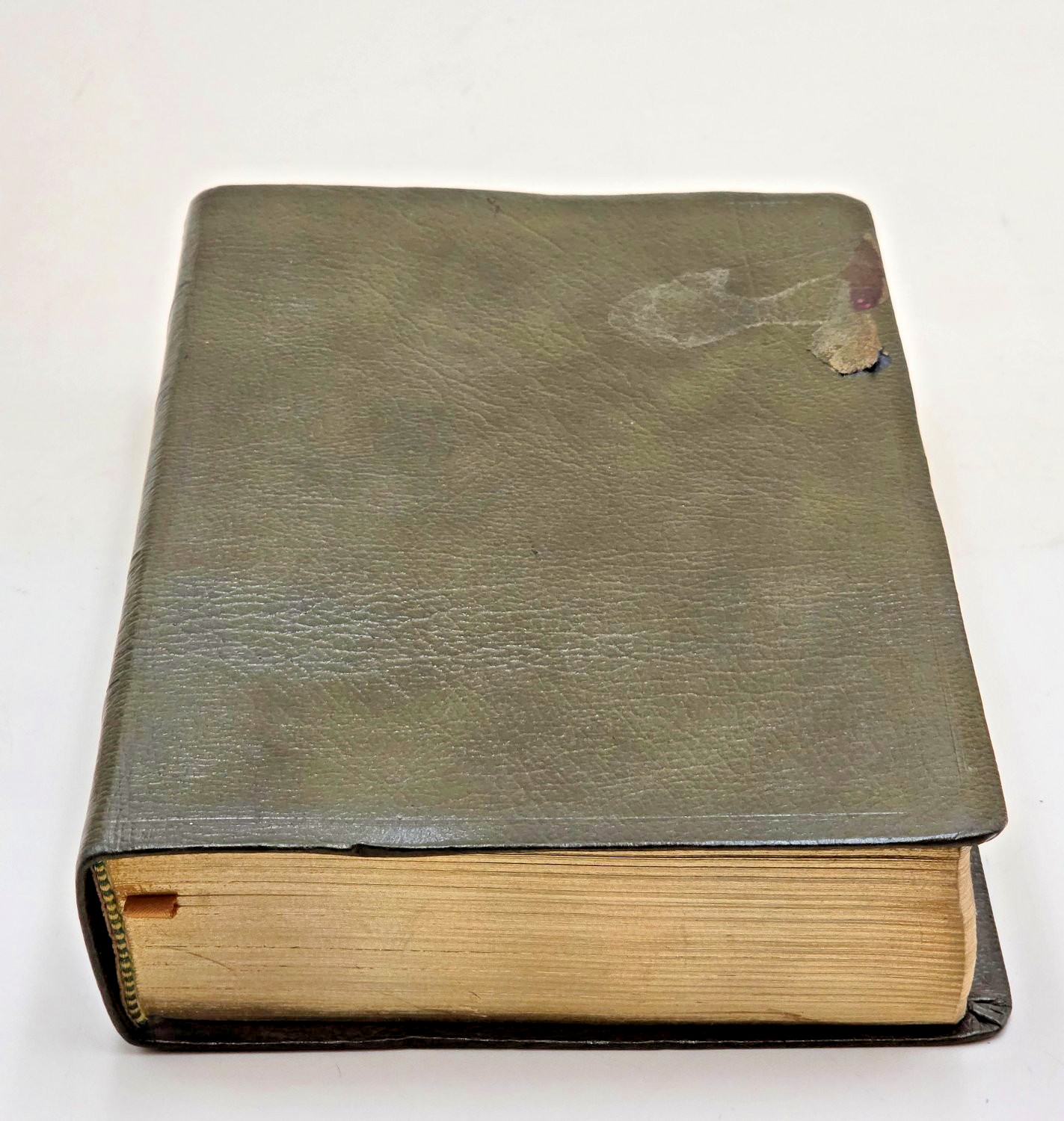 Vintage System Bible Study The Book of Life Holy Bible Leather Gilt Edge 1975