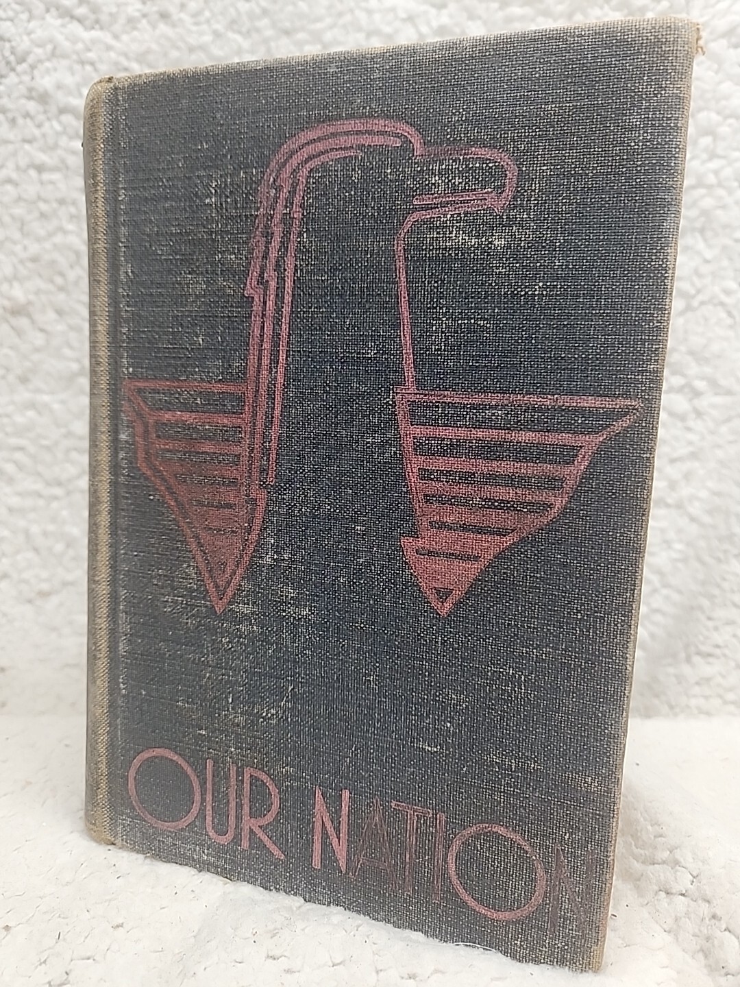 ROW Peterson & Company Our Nation Hardcover Book By Barker Commager Vintage 1947