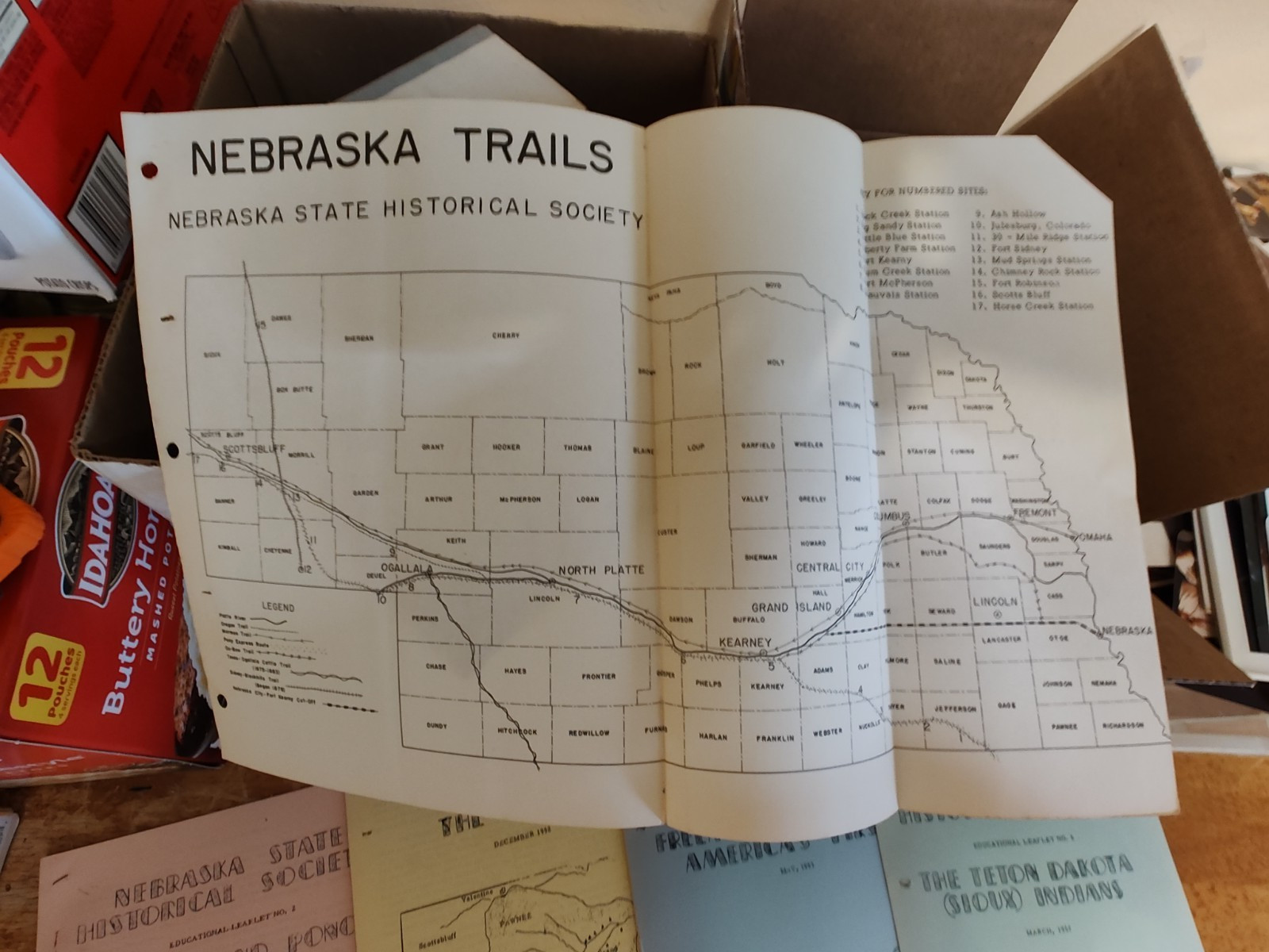 LOT OF 7 NEBRASKA STATE HISTORICAL SOCIETY INDIANS PIONEER TRAILS