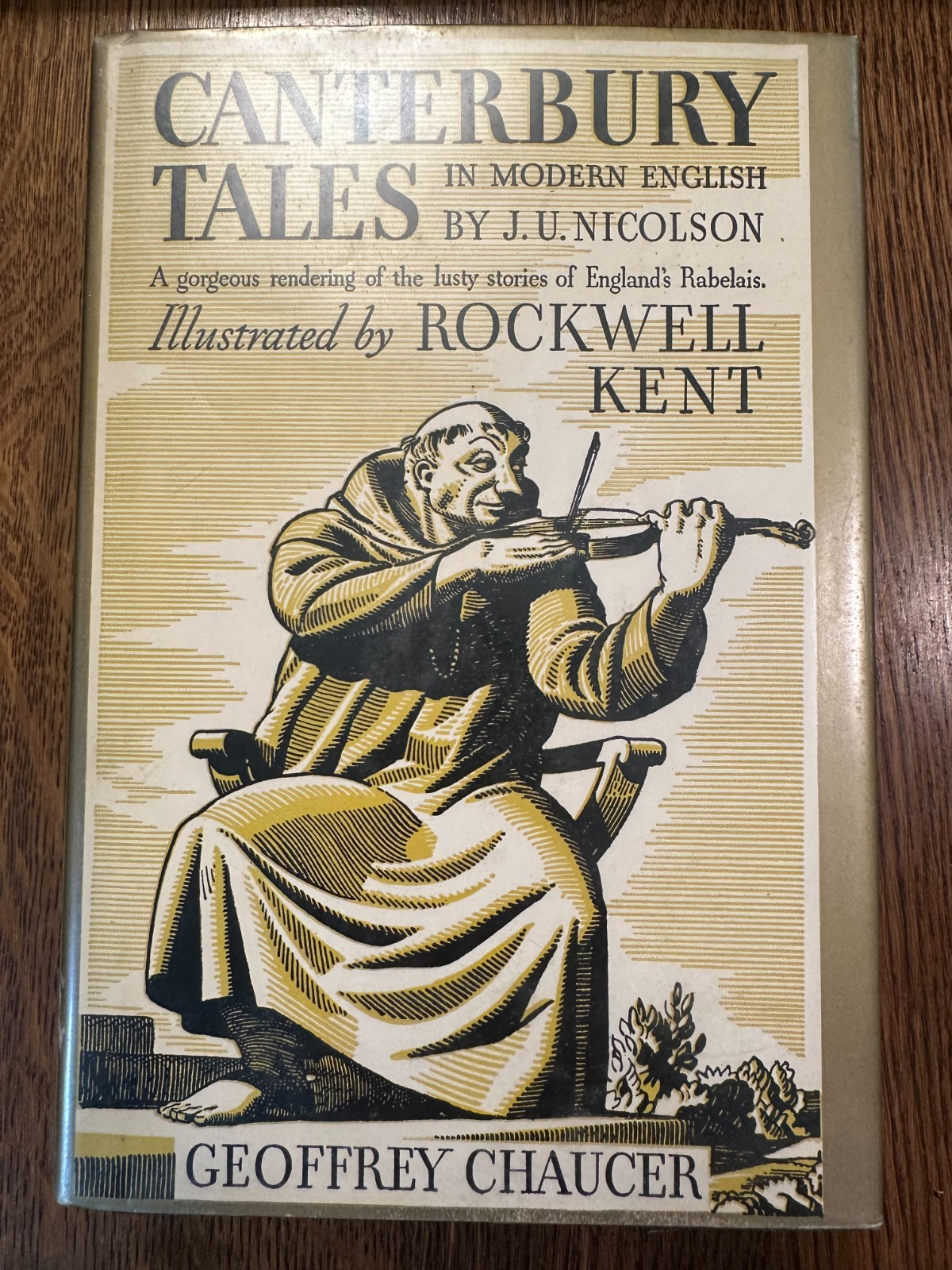 Canterbury Tales by Chaucer 1934 HC/DJ ILLUSTRATED by ROCKWELL KENT MEDIEVAL