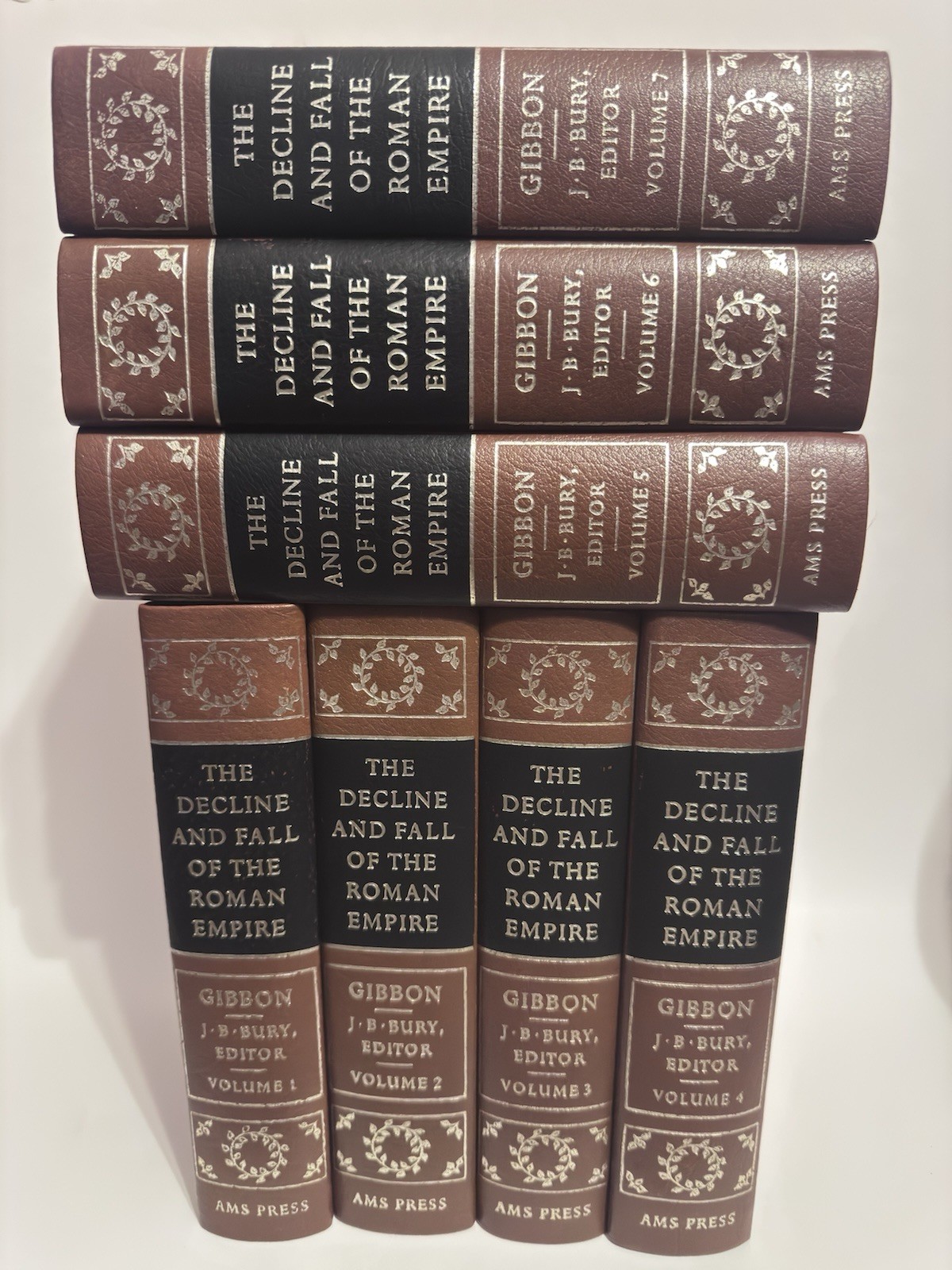 AMS Press Inc. Gibbon 7 Volume Hardcover Set Roman Empire History 1974