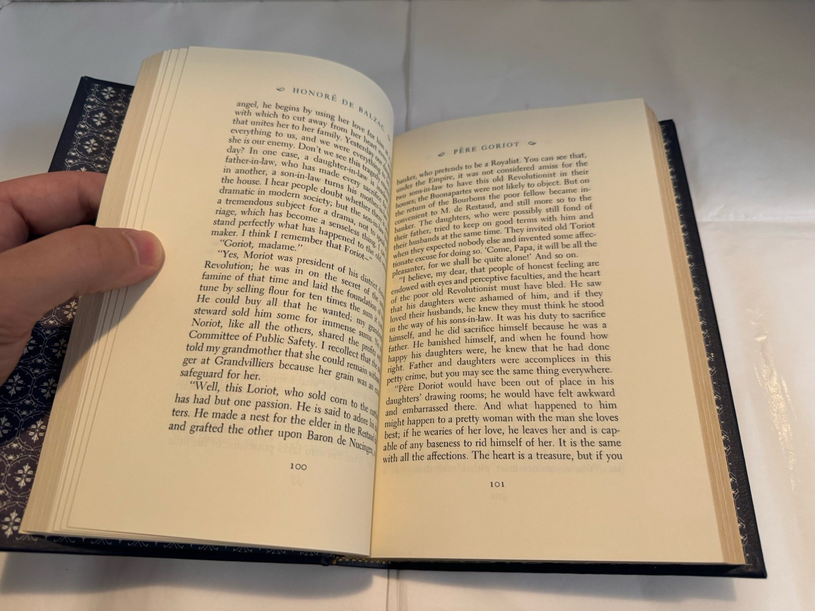 FRANKLIN LIBRARY Pere Goriot, Honore de Balzac 1980 Blue Gold Gilded EXCELLENT