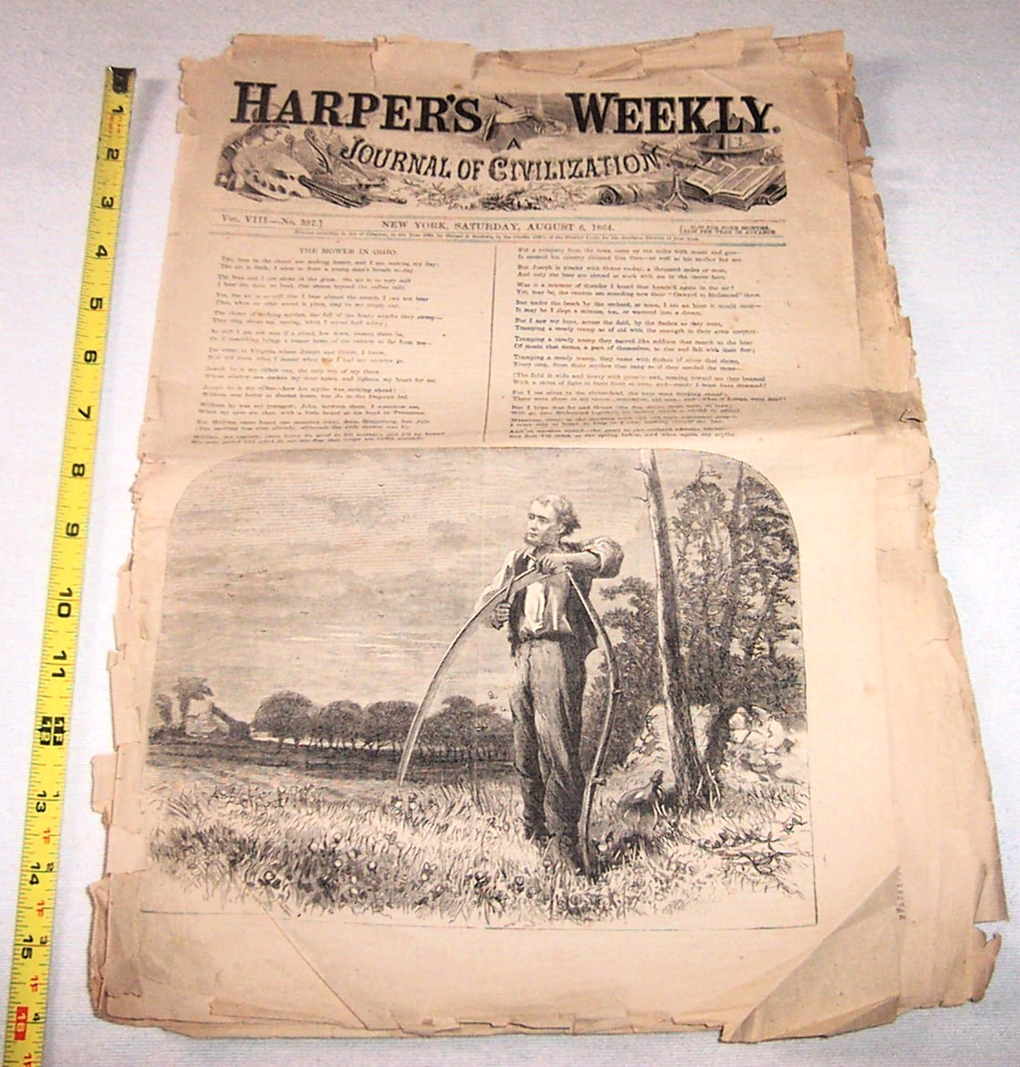 1864 Harper’s Weekly Civil War Generals Grant Sherman J. E. B. Stuart Slavery