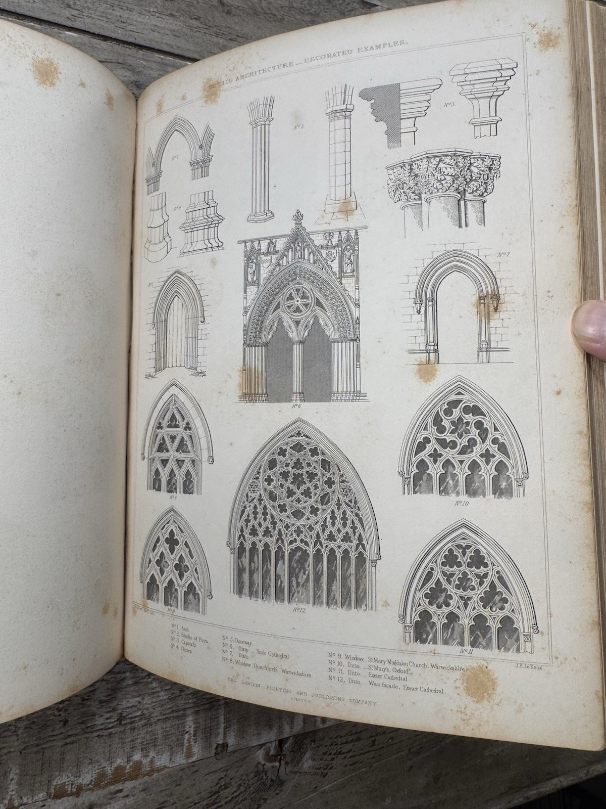 1862 Antique Architecture Book “Science and Practice of Architecture”