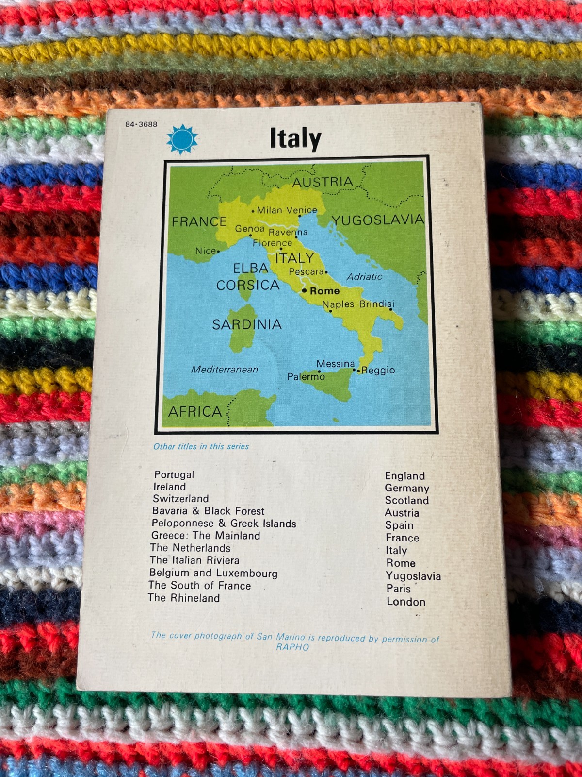 Vintage Italy Travel Guide Lot of 4 Rome Venice Maps 1968 1975 Rand McNally