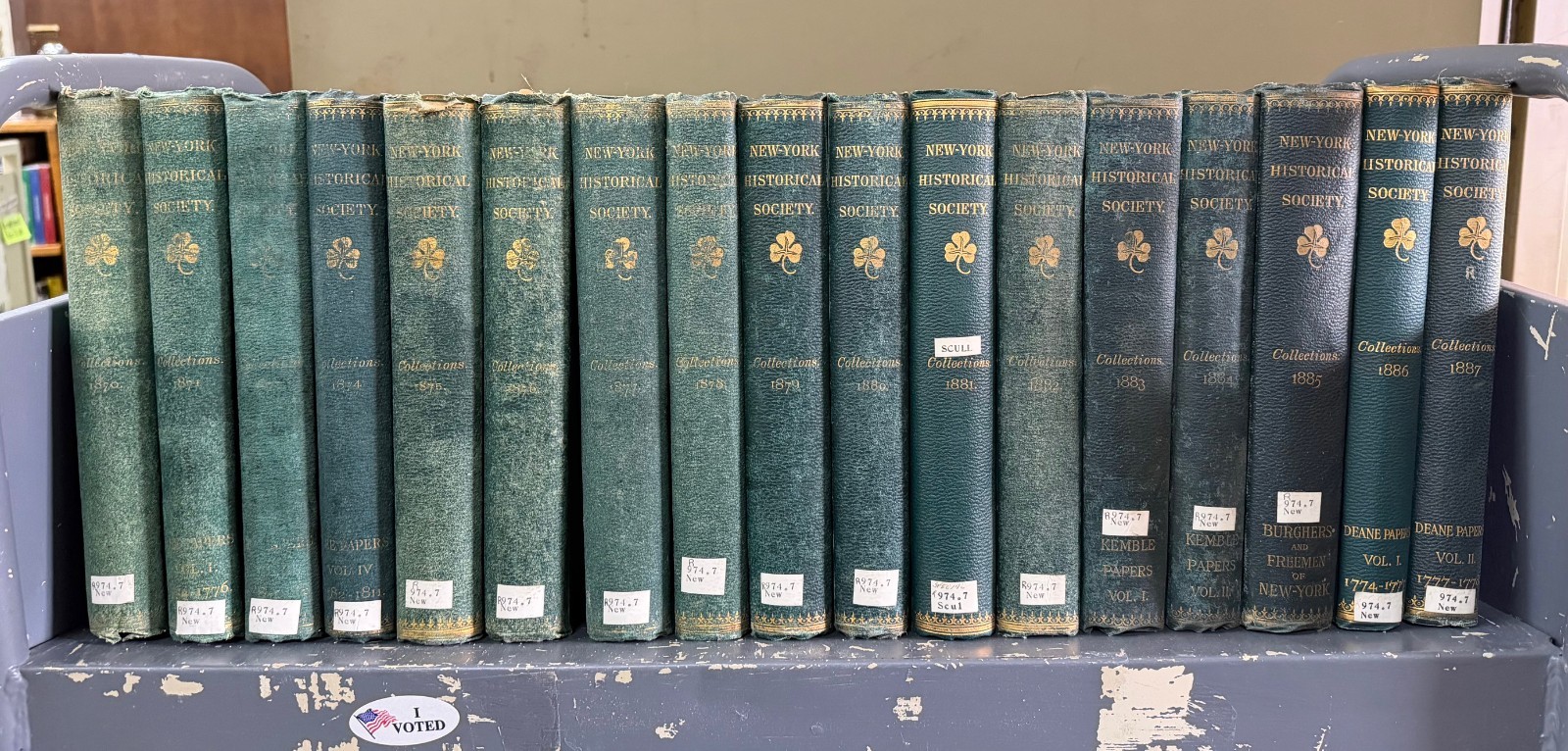 New York Historical Society Collections, Lot of 20, 1870-1890, Missing 1872