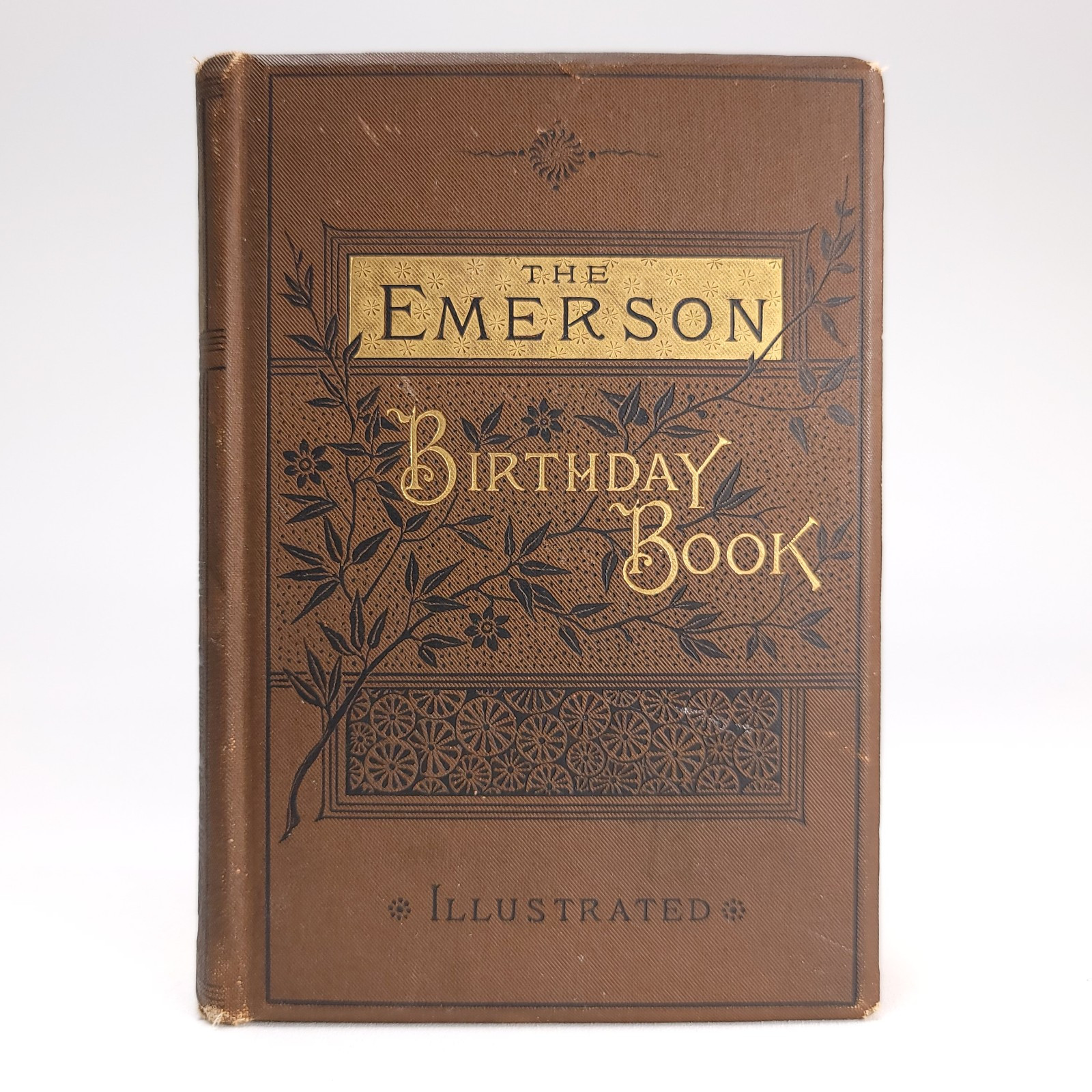 Antique The EMERSON BIRTHDAY BOOK Illustrated Used 1800s HC