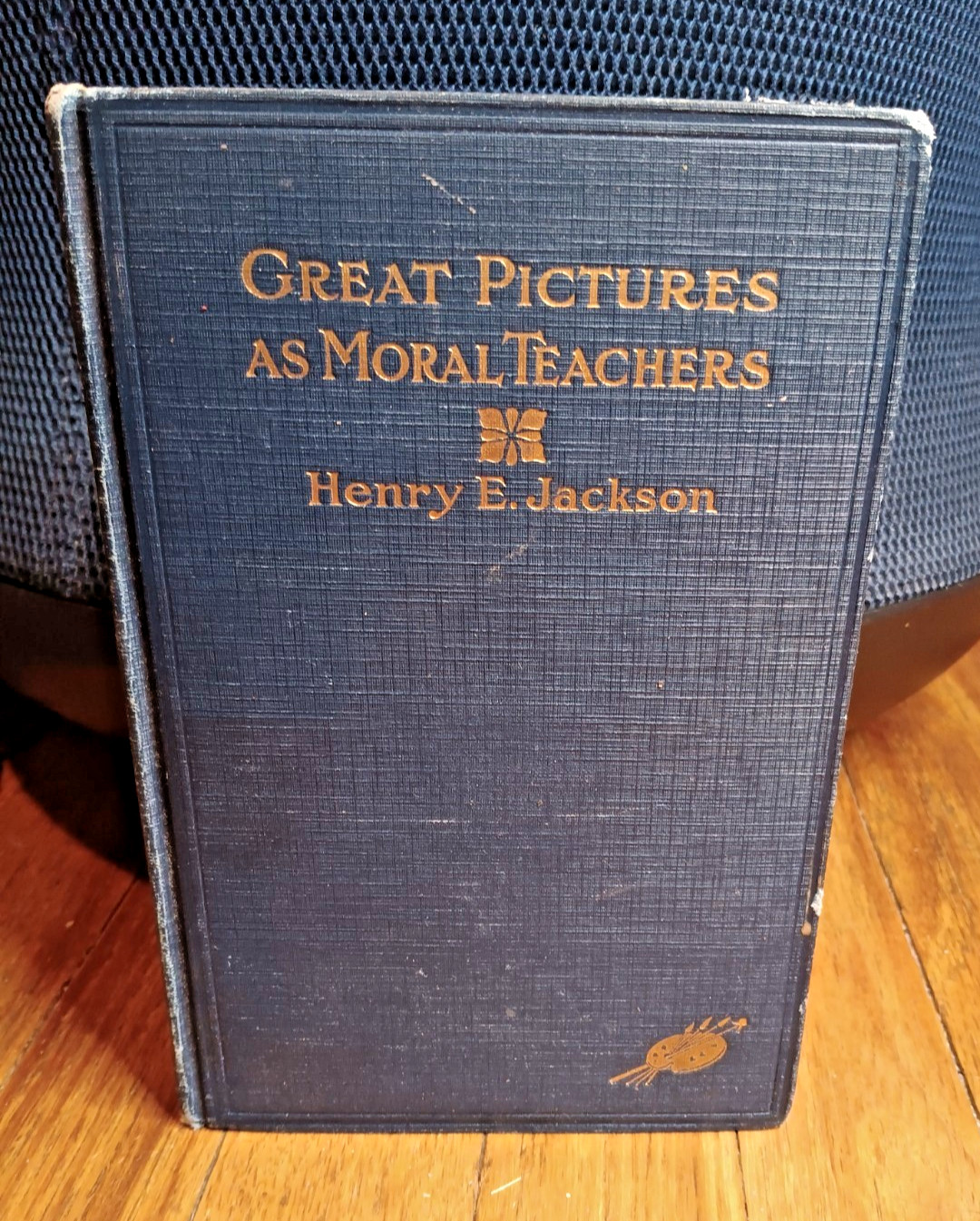 Antique 1910 Book Great Pictures As Moral Teachers vtg Hardcover