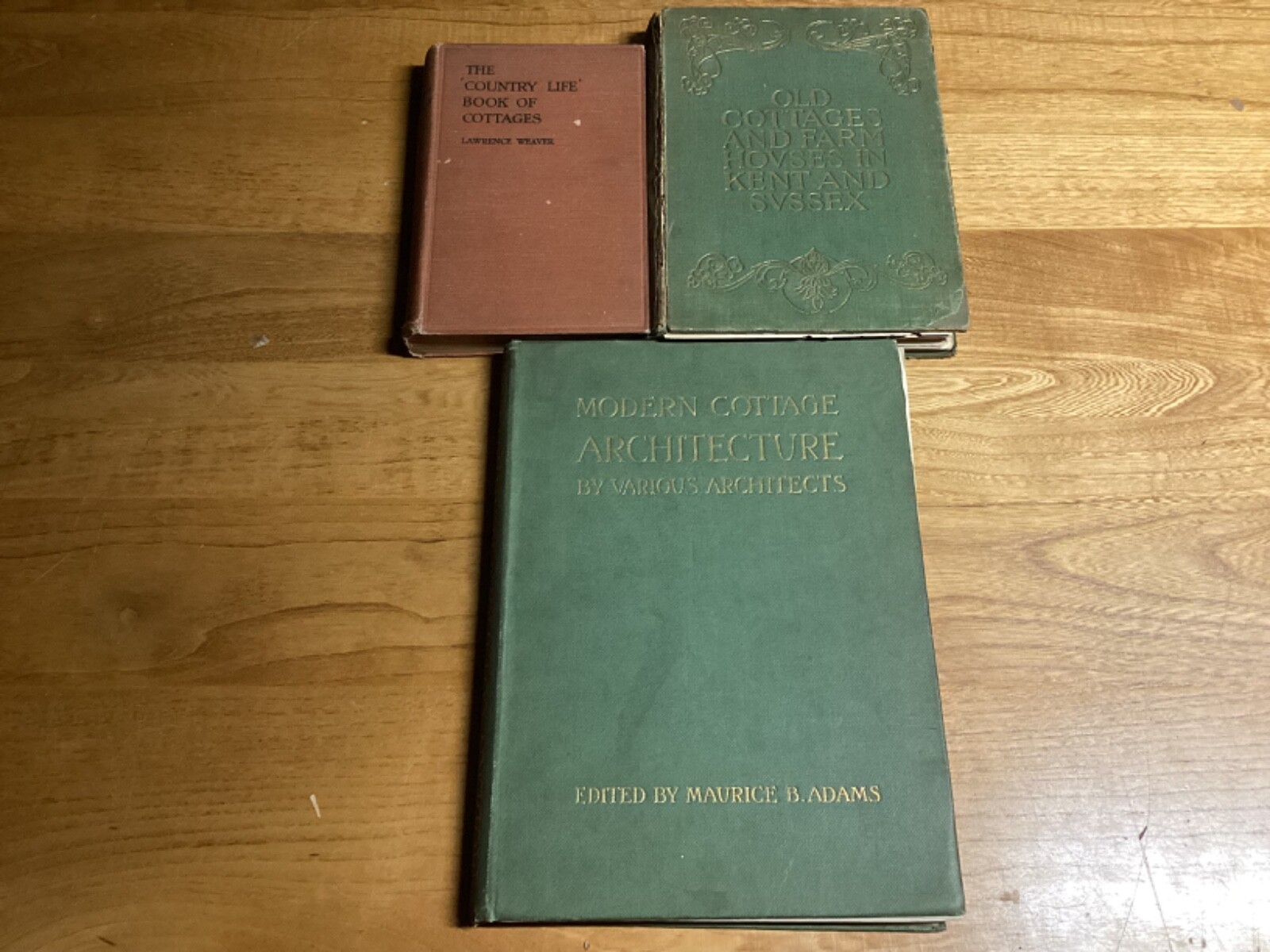 1900-1919 Collection Of 3 Antique Cottage Architecture Books – See Below