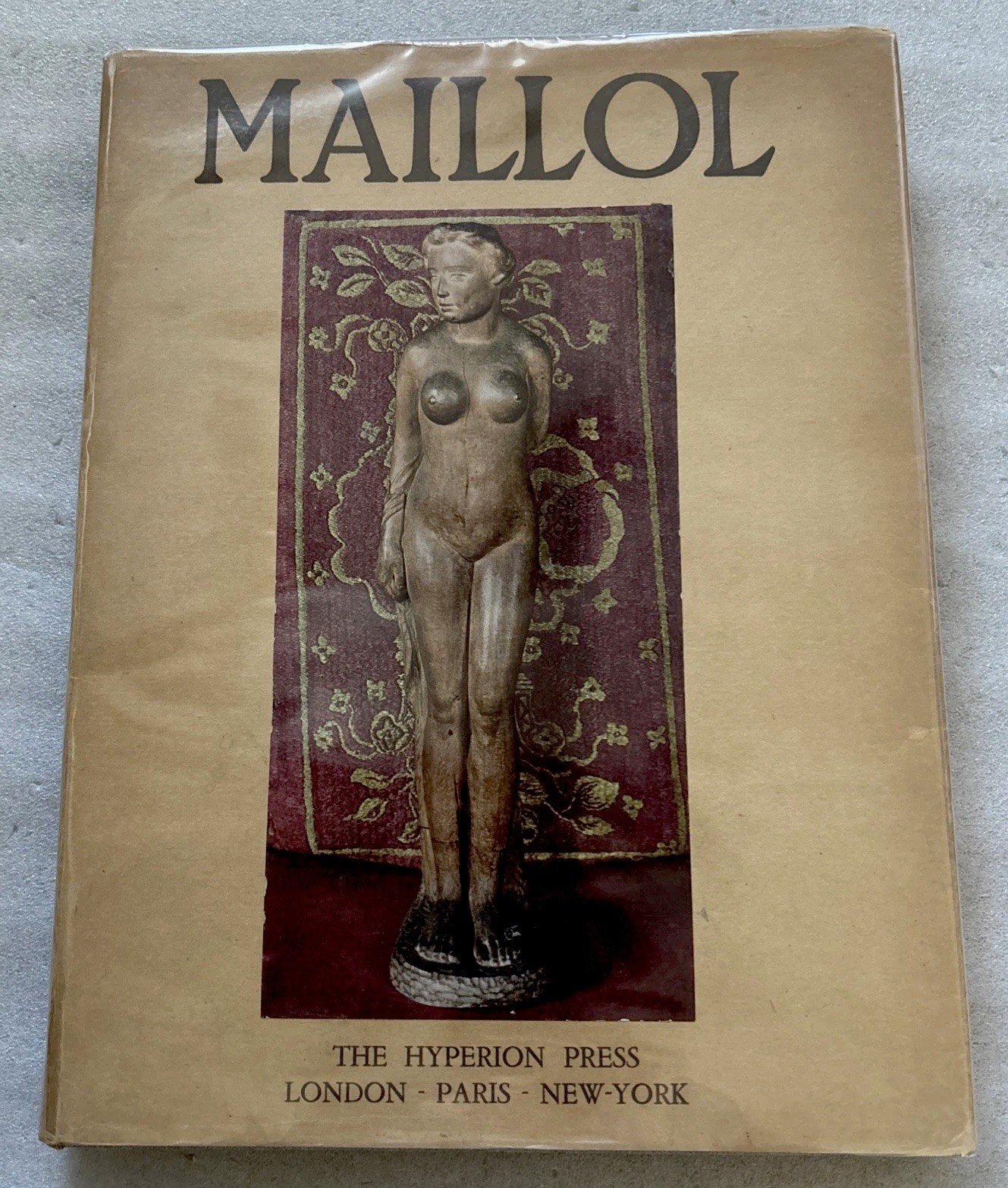 Maillol (Aristide) John Rewald ~ hardcover~ Half-tone & Offset Color Plates 1939
