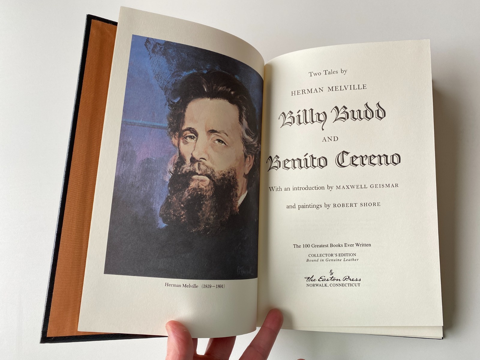 EASTON PRESS LEATHER~Billy Budd~BENITO CERENO~Herman Melville~ROBERT SHORE~2004~