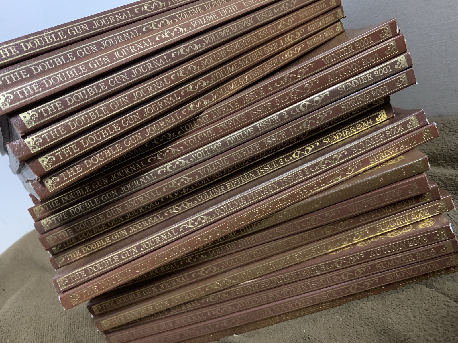 23 vols THE DOUBLE GUN & SINGLE SHOT JOURNAL full years 2001-2004 LOT