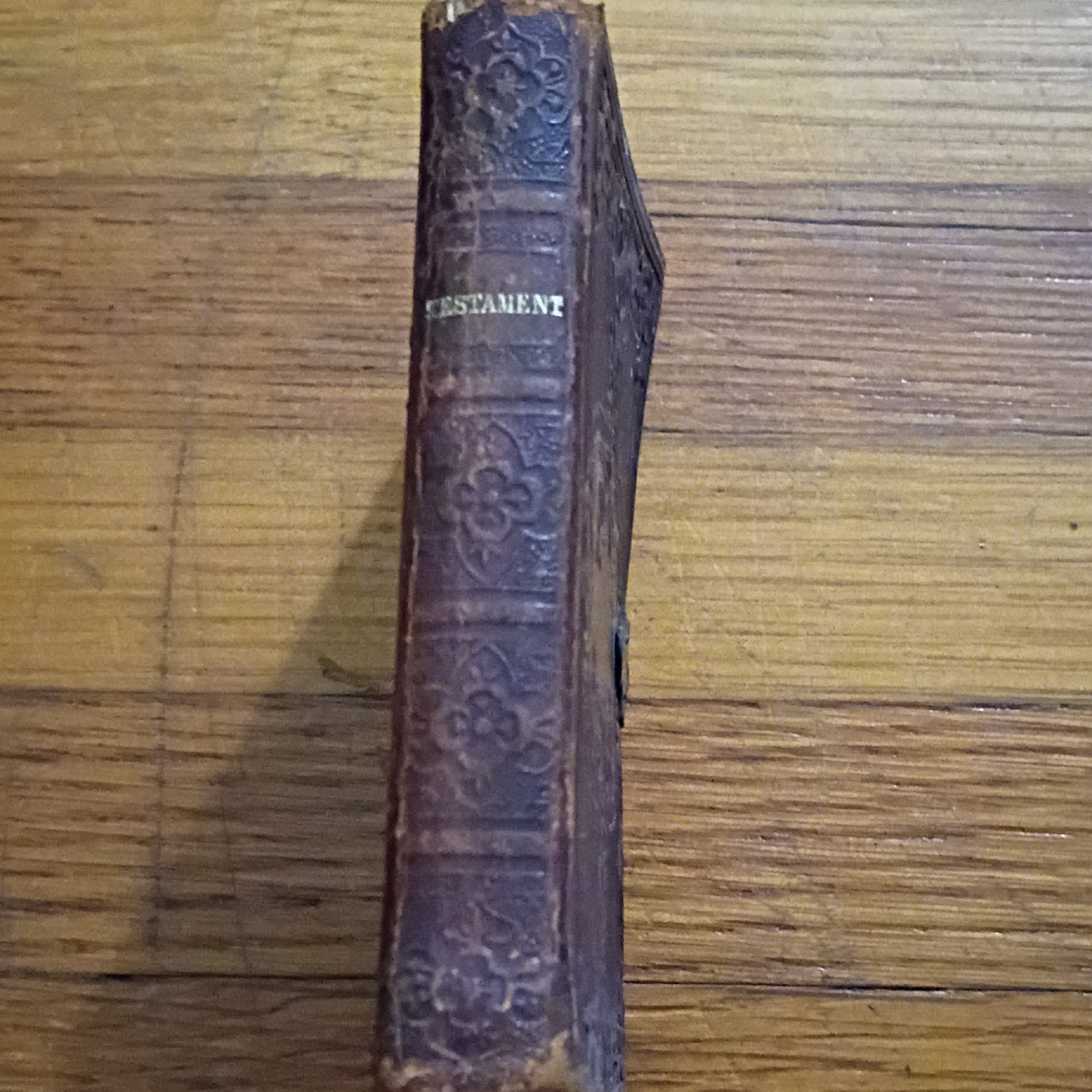 Antique 1863 Civil War Pocket New Testament Bible with Brass Clasp