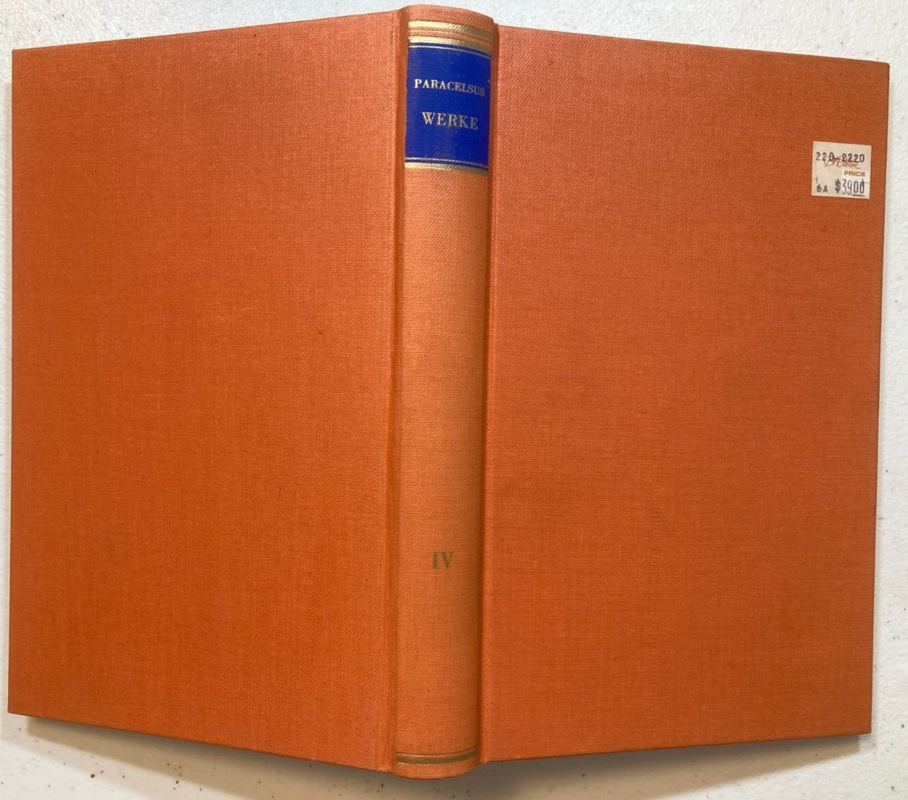 Theophrastus PARACELSUS Werke, Band IV Theologische, Religions-Philosophische