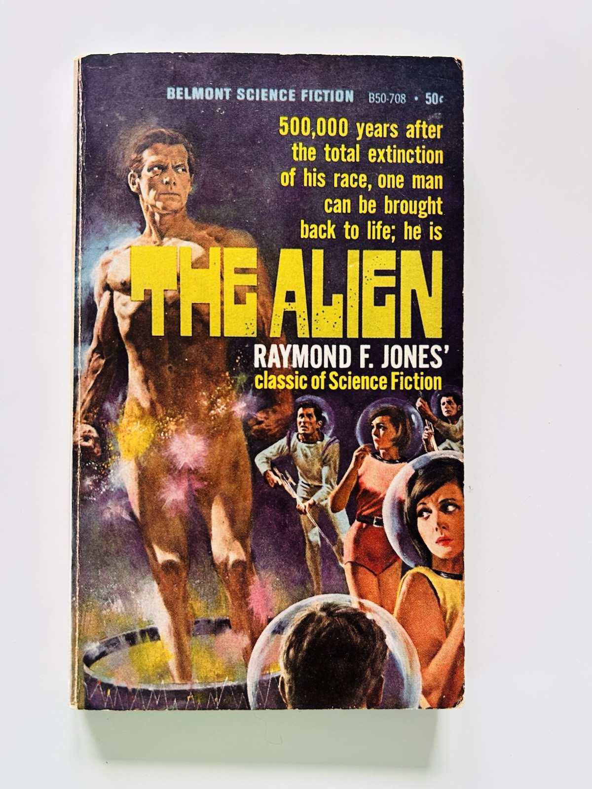 SIGNED Raymond F. Jones THE ALIEN 1966 Belmont PB B50-708 Sci-Fi Inscribed