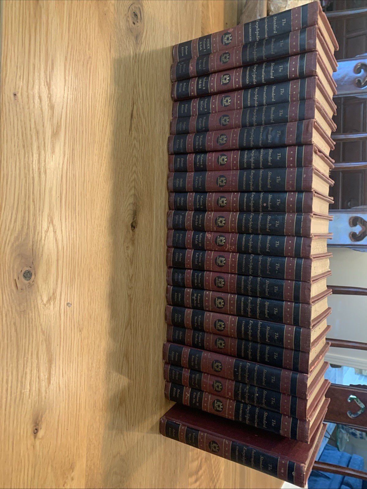 Vtg The Standard Intl Encyclopedia Unabridged Deluxe Edition Vol 1-18 + Vol 20