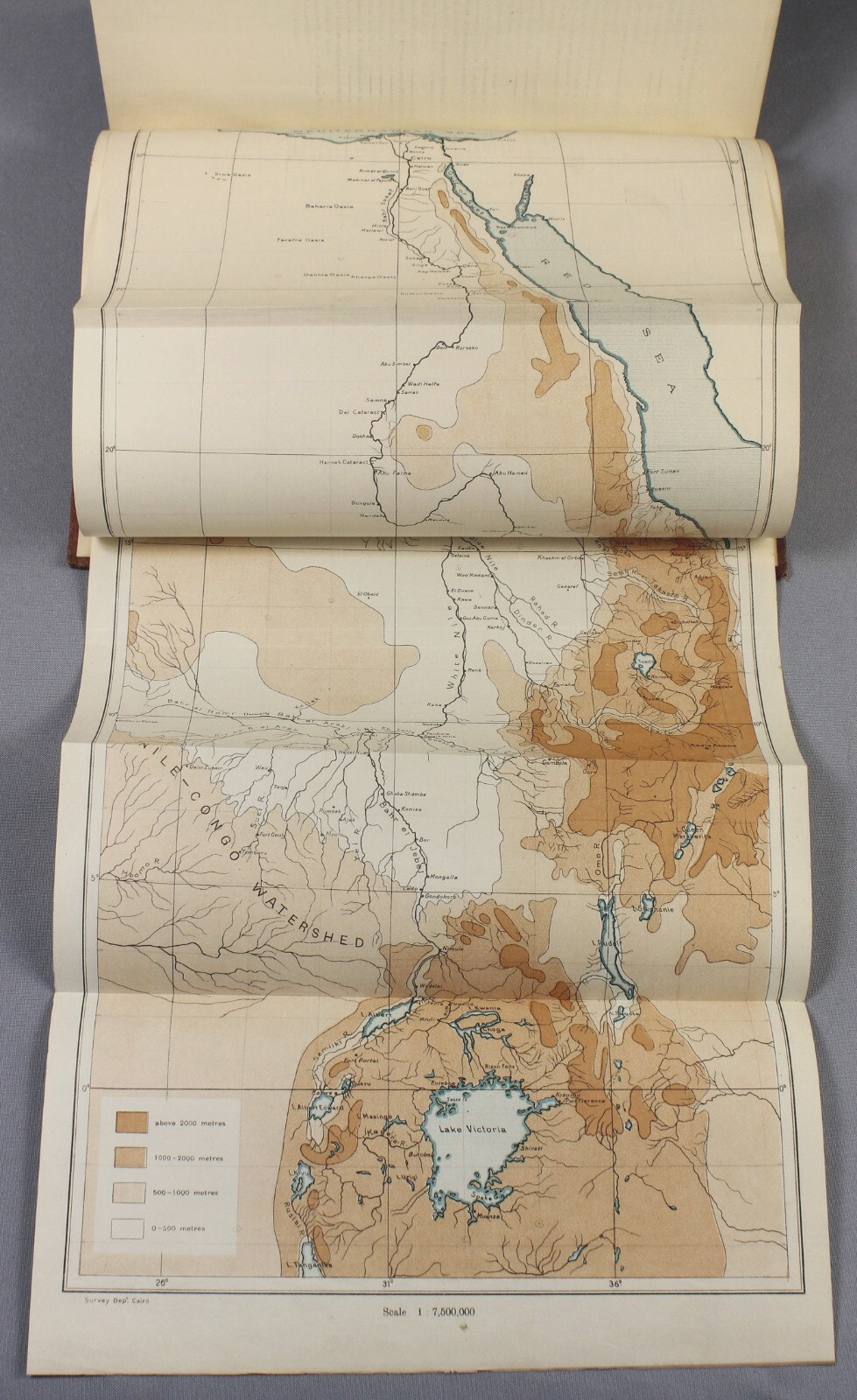 1906 EGYPT scarce LYONS Physiography of the River Nile numerous maps and plates