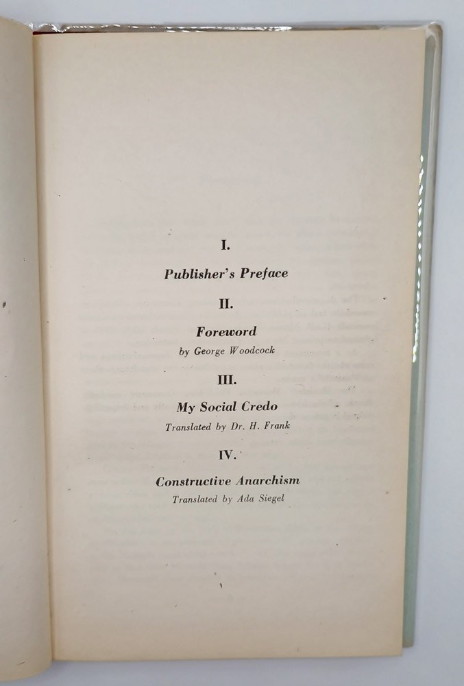 Constructive Anarchism by G P Maximoff 1952 1st Ed politics radical anarchist