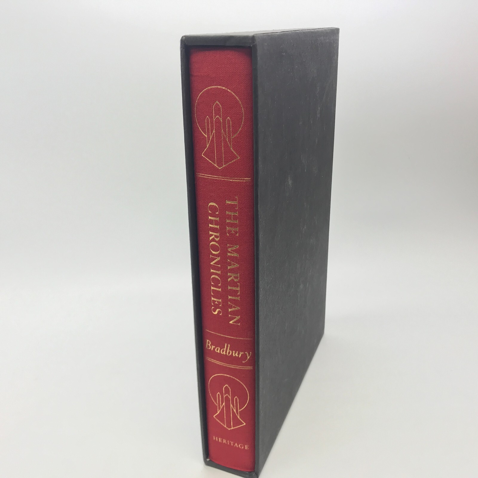SIGNED (Bookplate) Martian Chronicles by Ray Bradbury Hardcover Heritage Press
