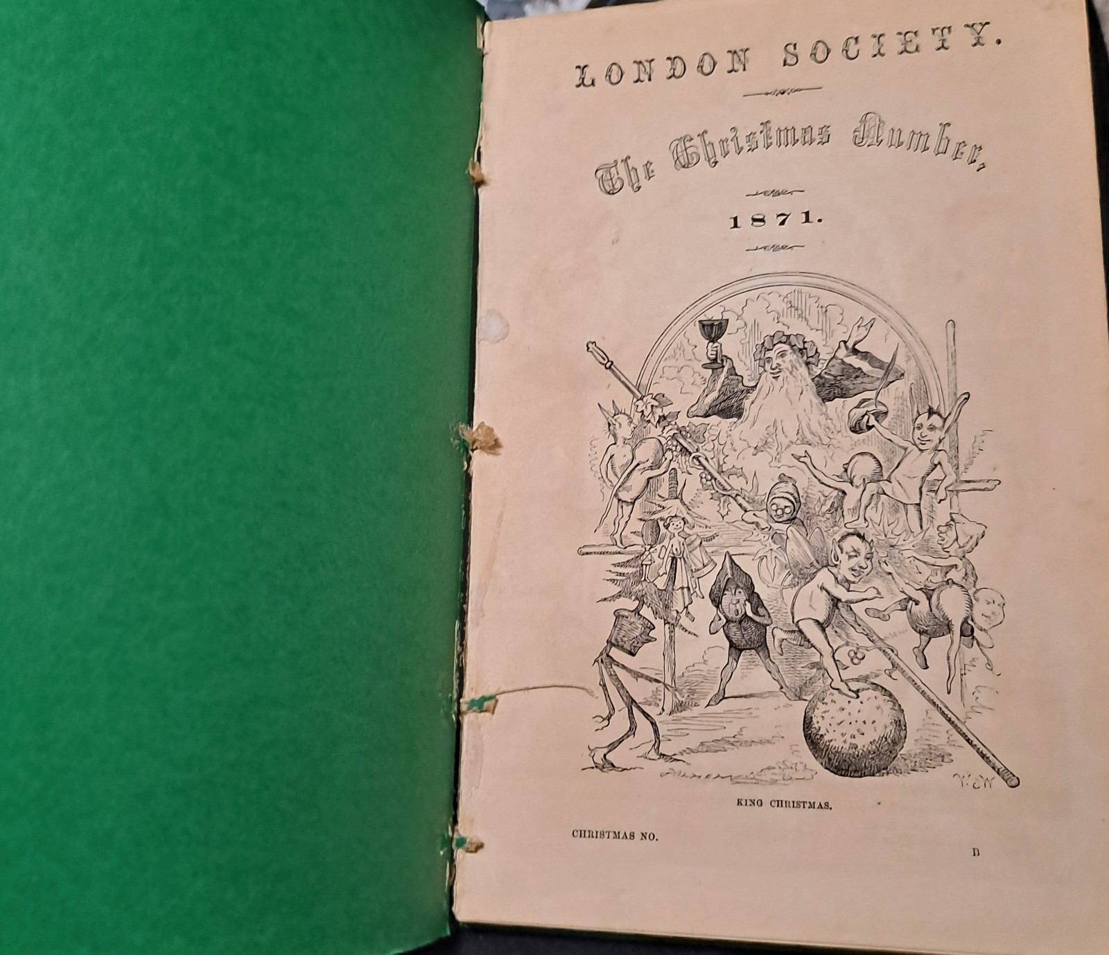 LONDON SOCIETY Xmas Annual 1871, 1st ed. Illustrated. Ghost Stories