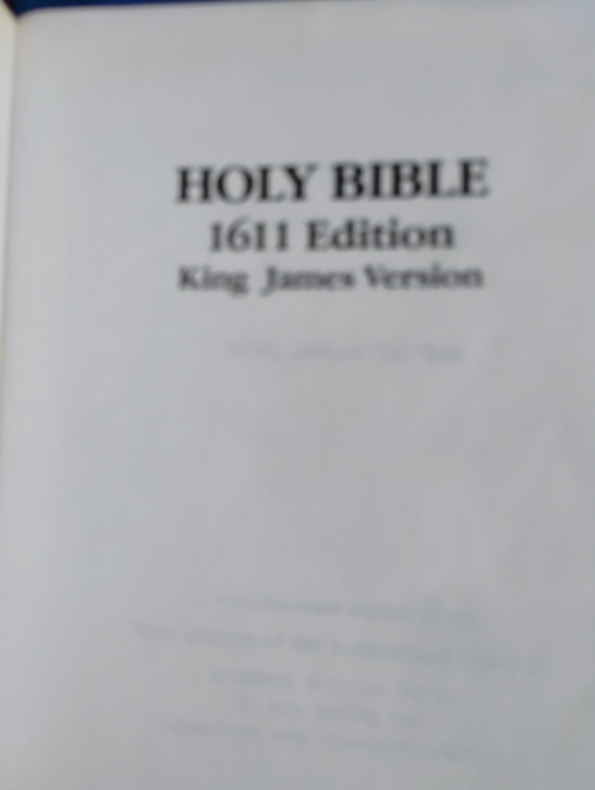 1611 Edition King James Version Bible 1st Edition The Old-Time Gospel Hour