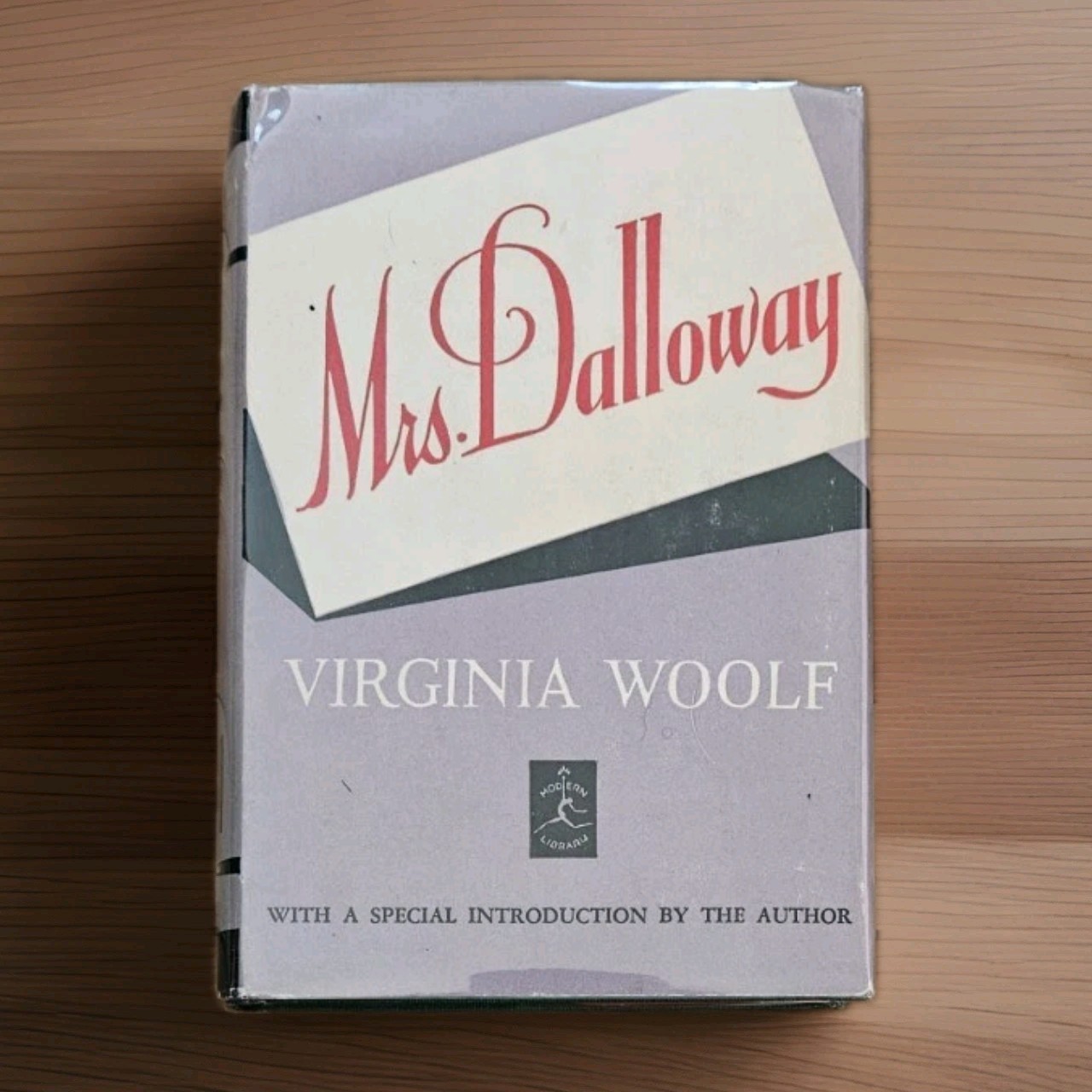Virginia Woolf Mrs. Dalloway Early Print Modern Library HC DJ In Original Mylar