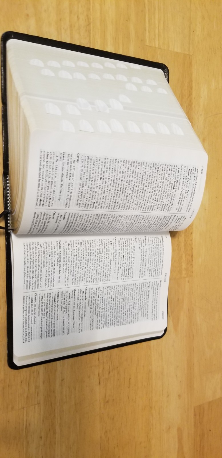 LDS Quad Combination Scriptures Bible Book of Mormon Leather Indexed 2013 7″x5.5