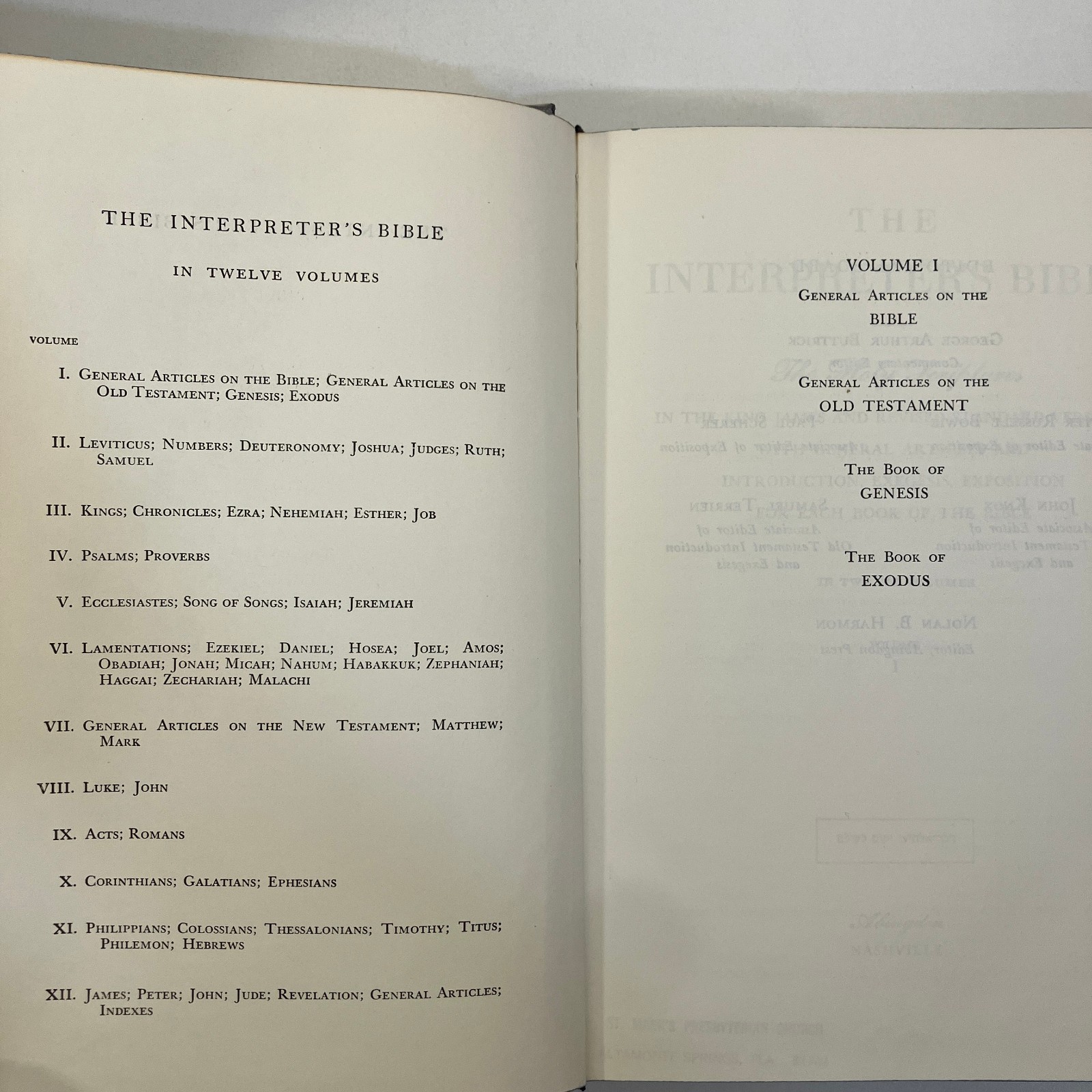 Interpreters Bible 1950s Abingdon Complete 12 Vol VTG Misc Printing HC Book Set
