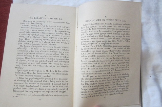 Vintage Book – Alcoholics Anonymous Second Edition (1955) Sixth Printing (1963)