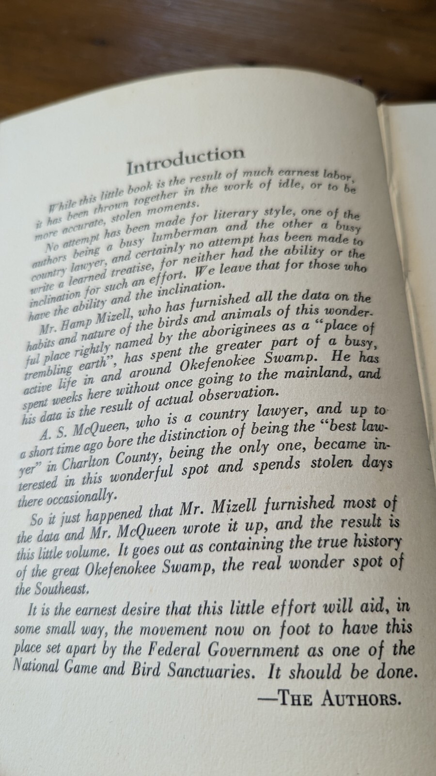 1926 McQueen Mizell HISTORY OF THE OKEFENOKEE SWAMP South Carolina GA 1st Ed