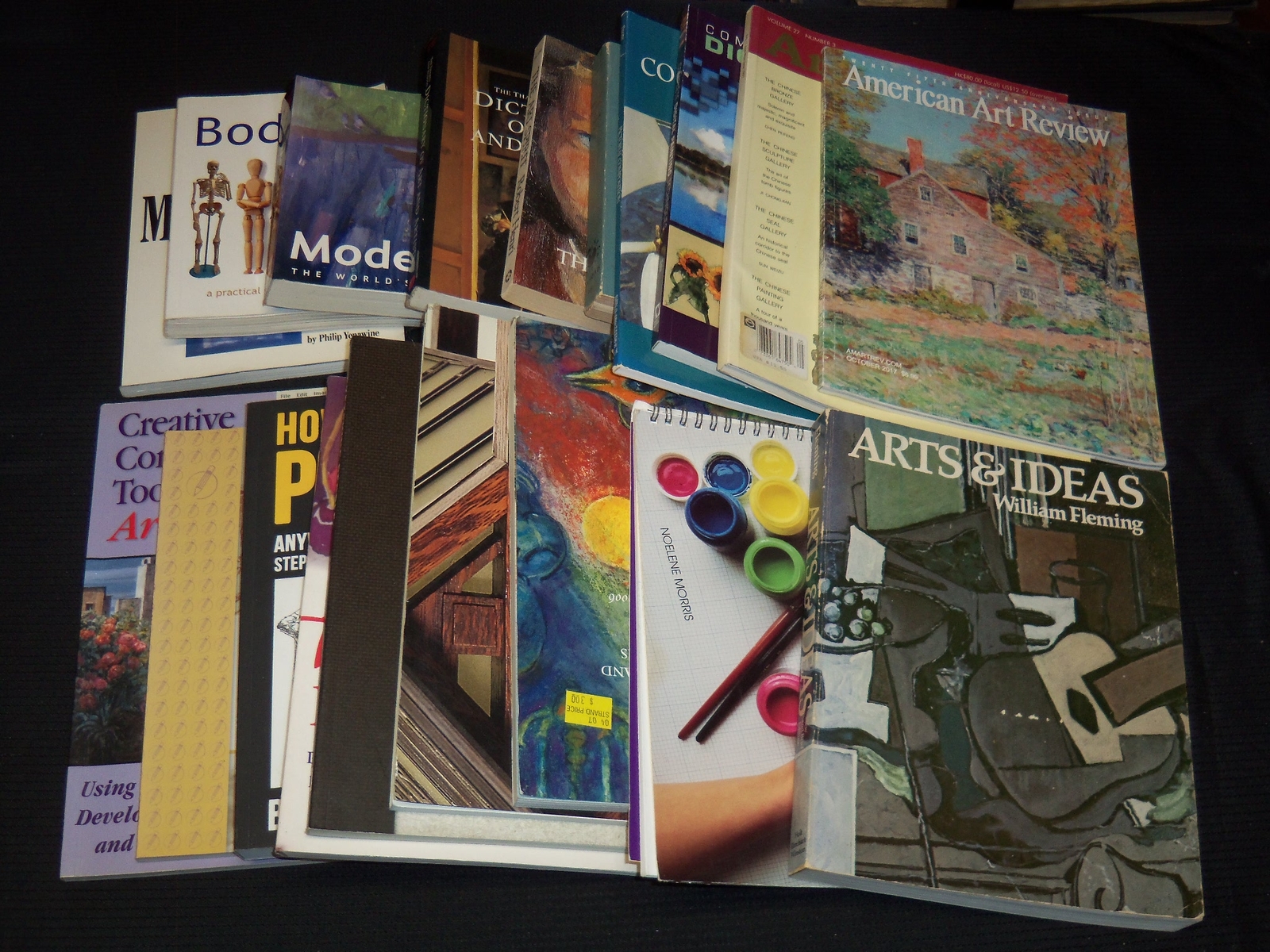 1960’S-2000’S ASSORTED SOFTCOVER ART BOOKS LOT OF 25 – KD 5U