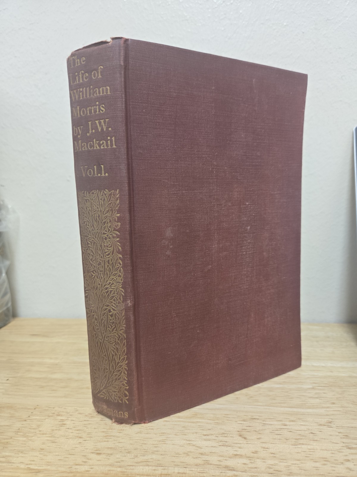 1899 Vintage Book: The Life Of William Morris Vol. 1 By JW Mackail