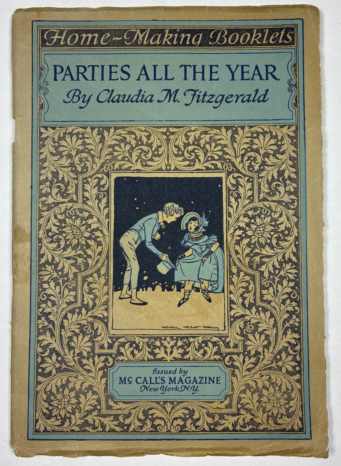 PARTIES ALL THE YEAR. Antique 1924 McCall’s Booklet. Rare. Claudia Fitzgerald.