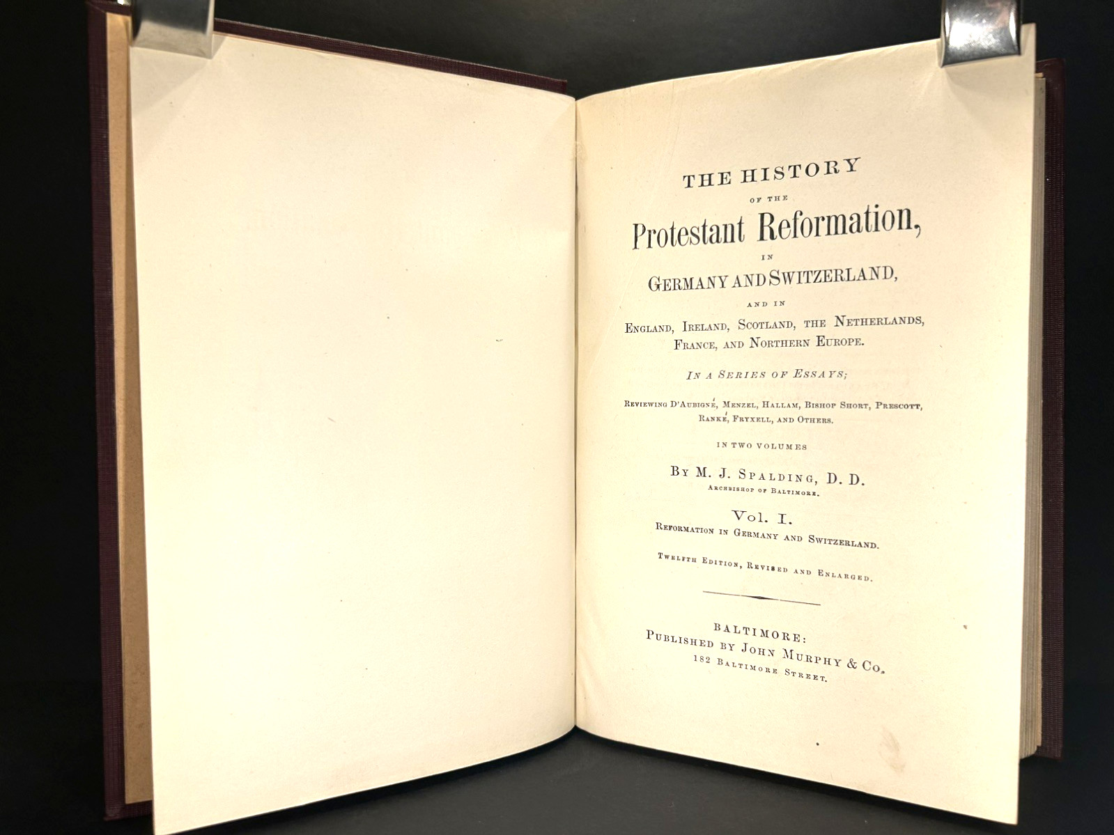 PROTESTANT REFORMATION Christianity RELIGION Church History FINE BINDING 1875