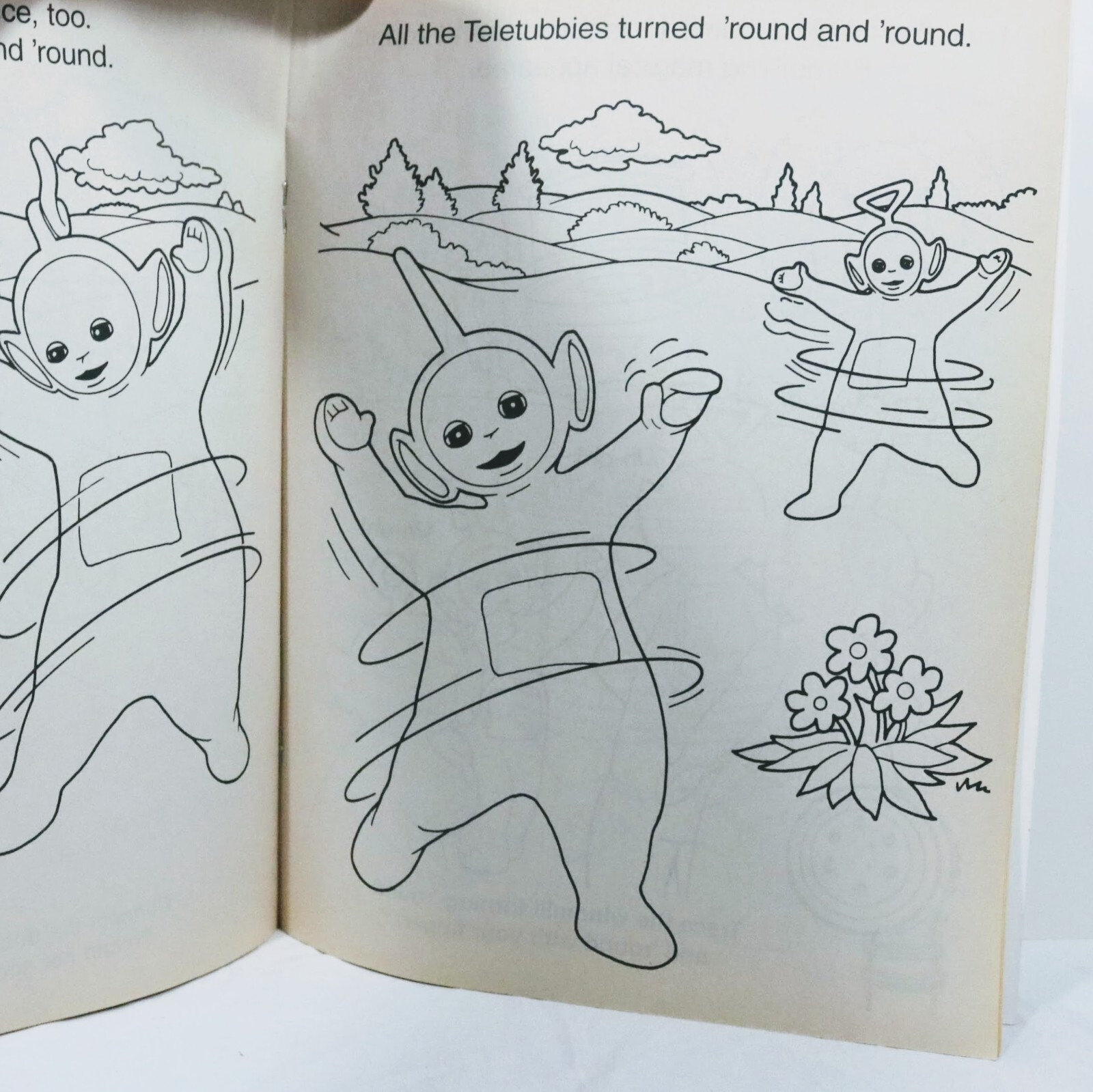1998 Teletubbies Coloring Activity Book Dipsy’s Day To Dance