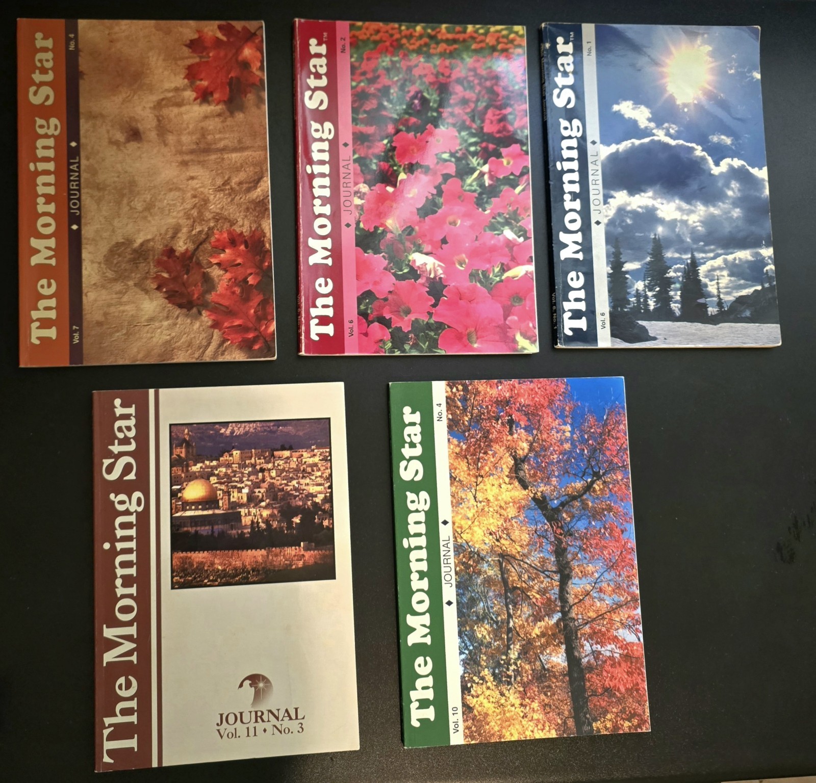 Vintage LOT of 5 The Morning Star Journal Rick Joyner Paper Backs 7 x 10 inches