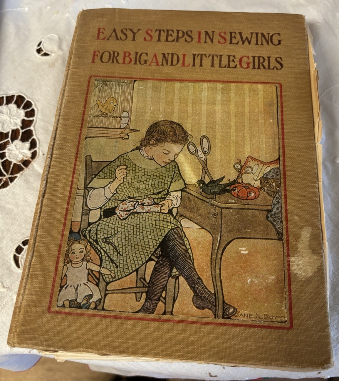 Easy Steps in Sewing for Big & Little Girls, J Fryer, 1913, Smithsonian – 1st Ed