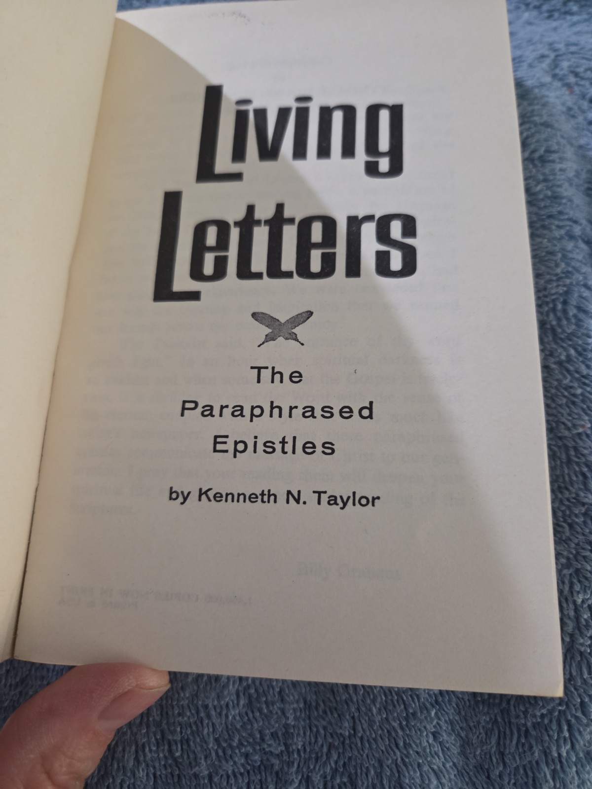 Living Letters The Paraphrased Epistles Special Edition 1962 Kenneth N. Taylor